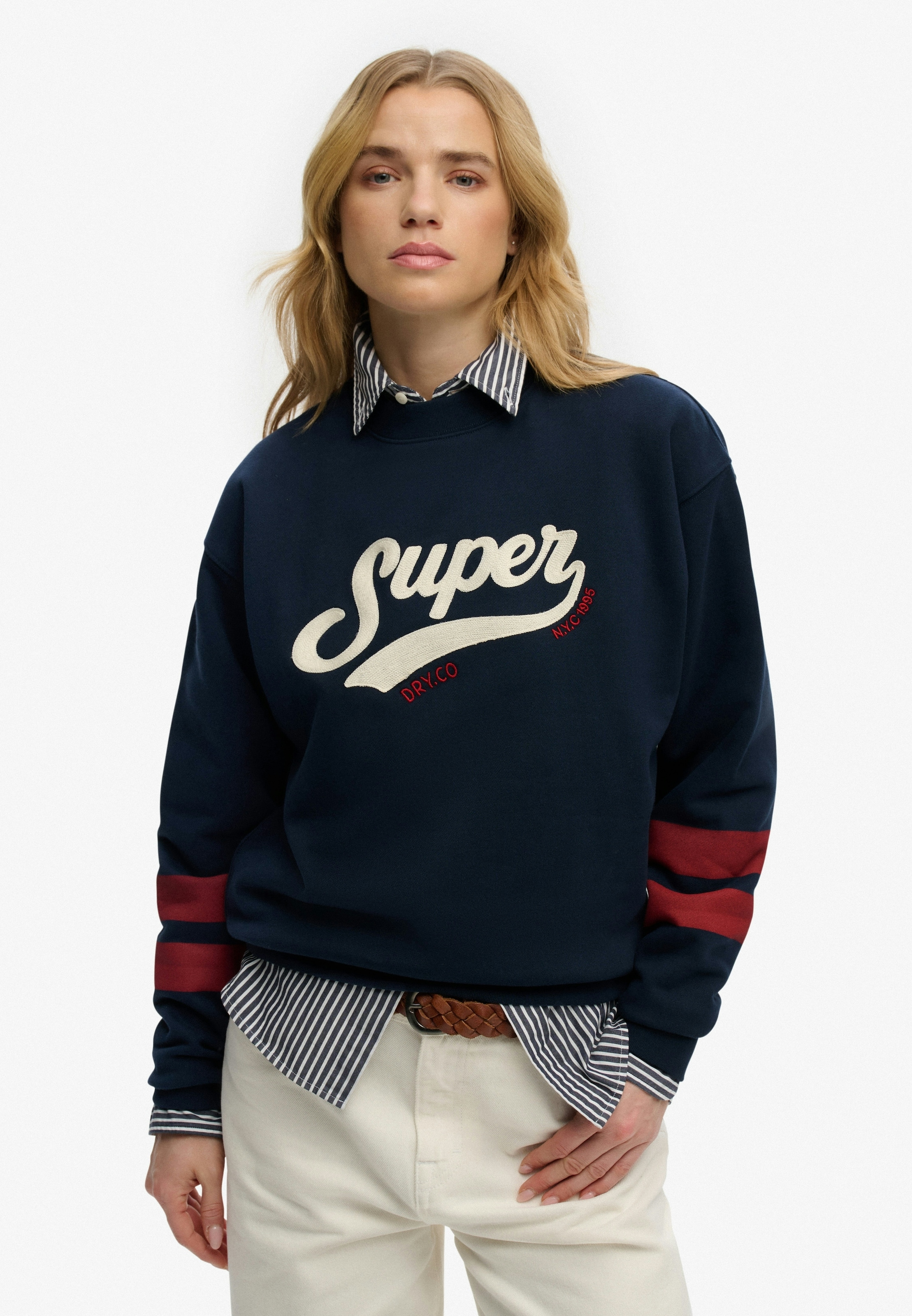 Superdry Sweatshirt "VARSITY SCRIPT LOOSE CREW" günstig online kaufen