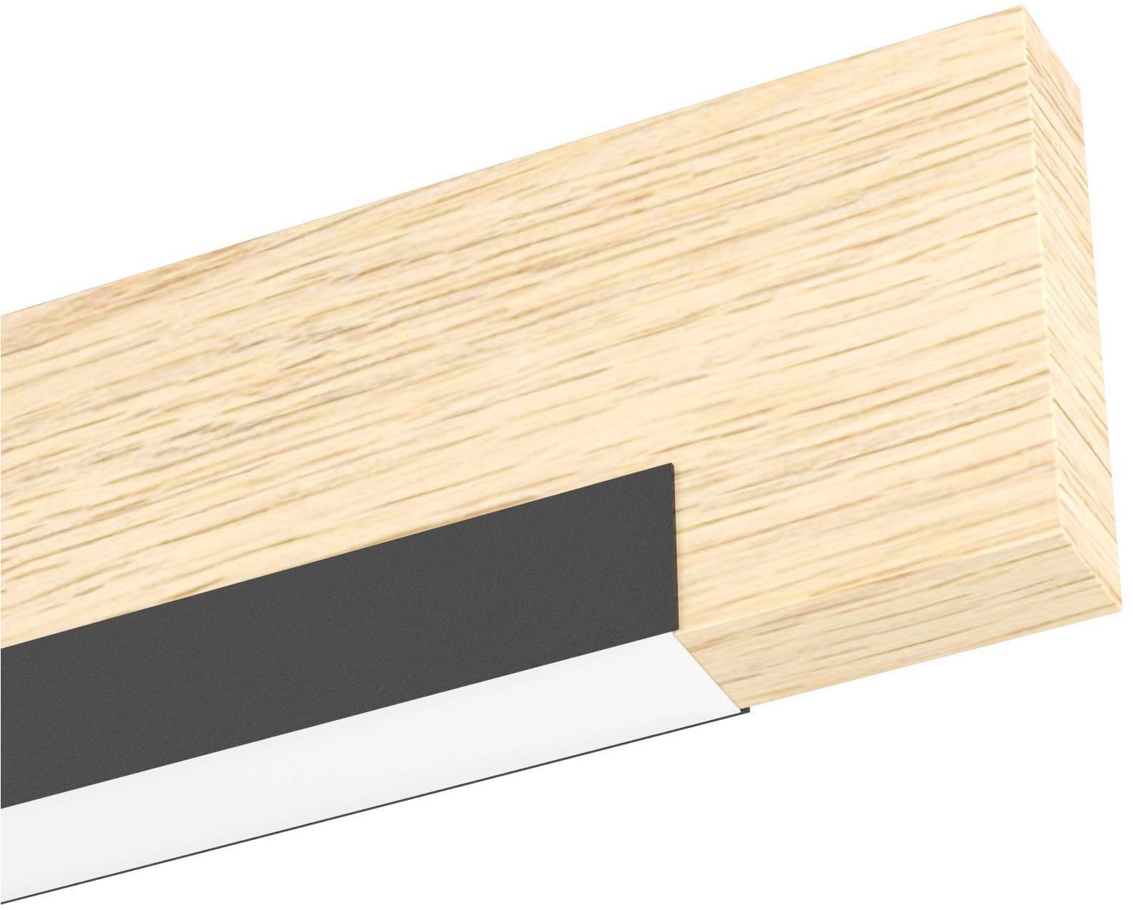 EGLO Wandleuchte »Camacho LED Wandlampe, Stahl, Holz und Kunststoff, Wandstrahler« LED-Modul 1 Stk. Warmweiß