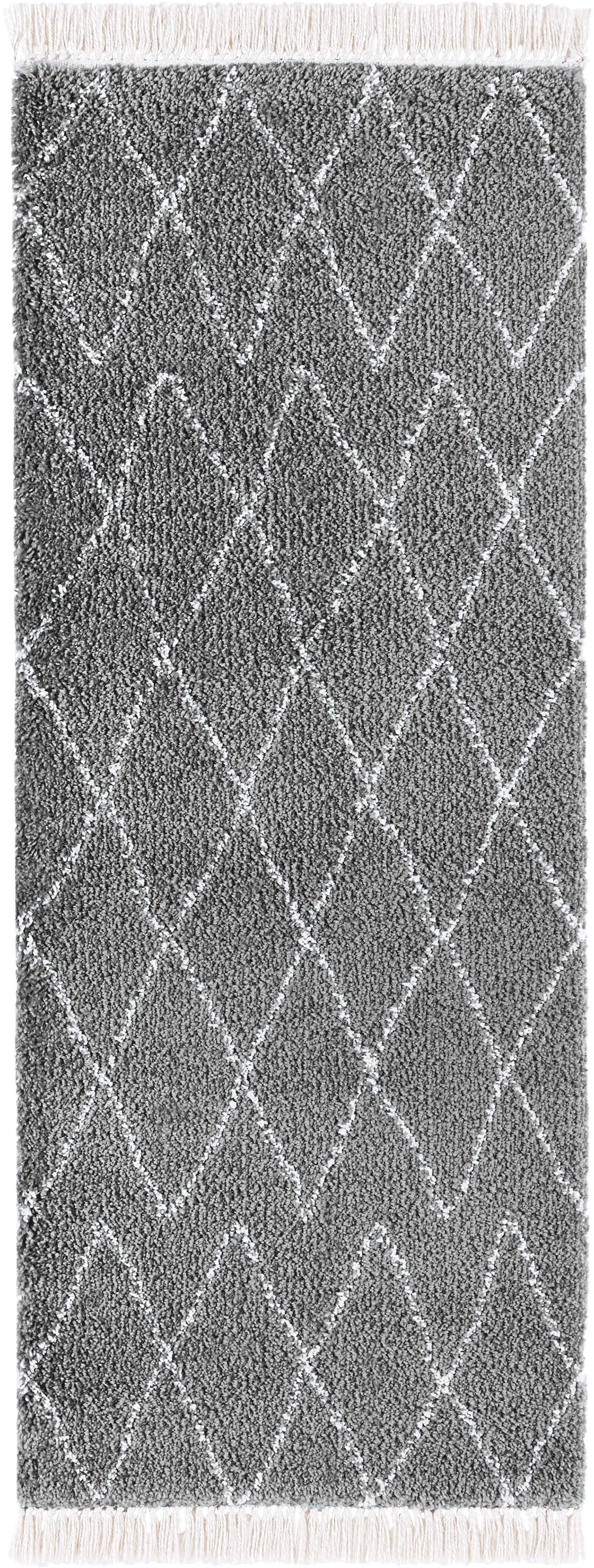 HANSE Home Hochflor-Läufer »Jade«, rechteckig, 35 mm Höhe, Shaggy, Fransen, Skandi, Weich, Modern, Wohnzimmer, Schlafzimmer, Flur