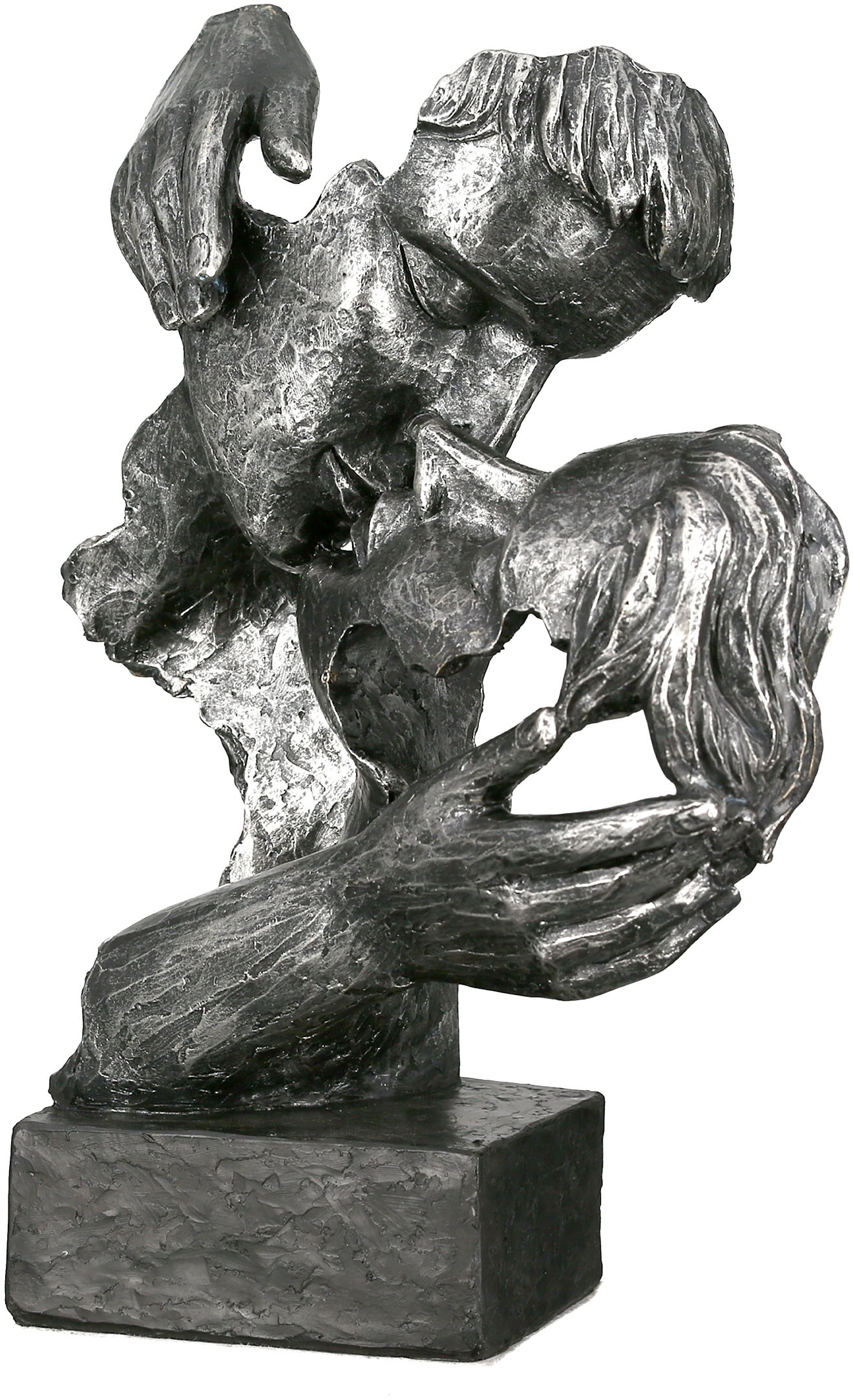 GILDE Dekofigur »Skulptur Addiction, anthrazit«, anthrazit, Polyresin