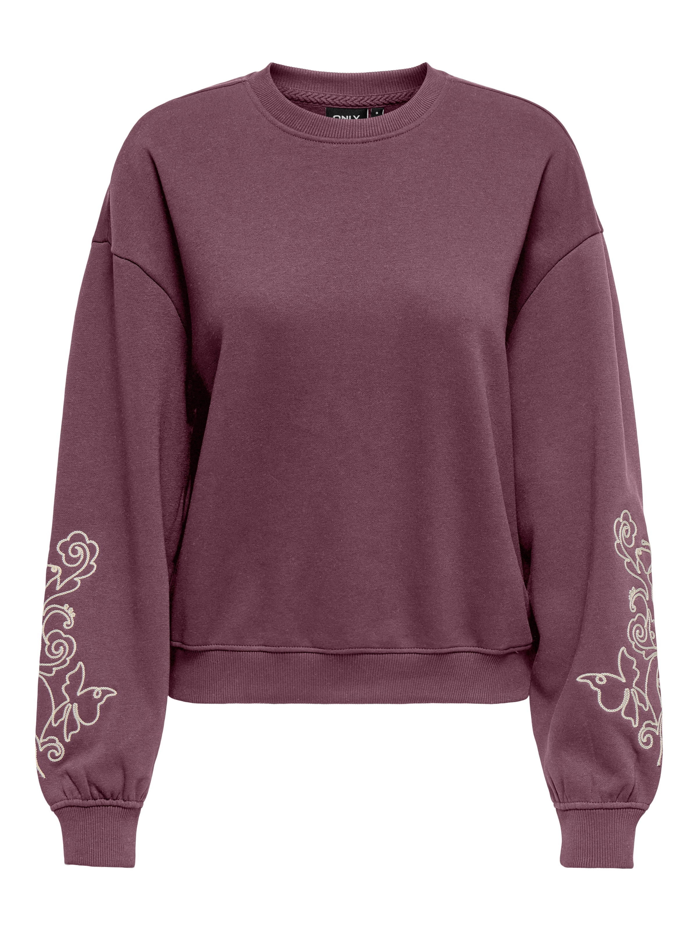 ONLY Sweatshirt "ONLBROOKE L/S O-NECK FLOWER SWT" günstig online kaufen