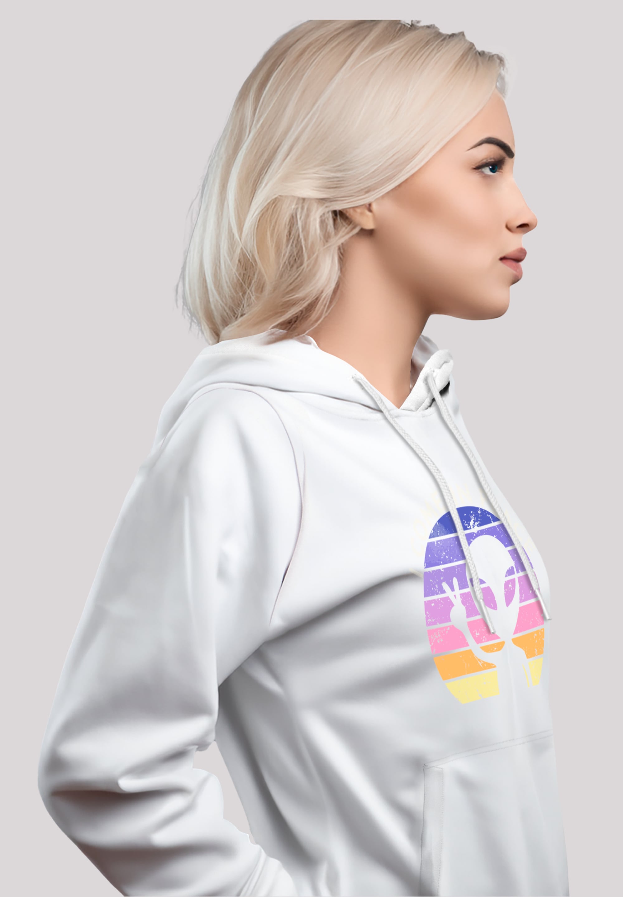 F4NT4STIC Kapuzenpullover »Alien Peace Sunset«, Premium Qualität