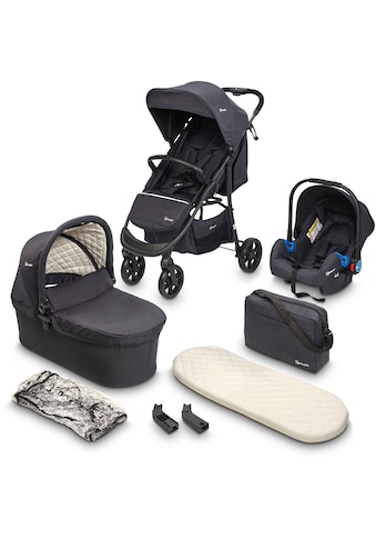 BabyGo Kombi-Kinderwagen »Style - 3in1 schwar...