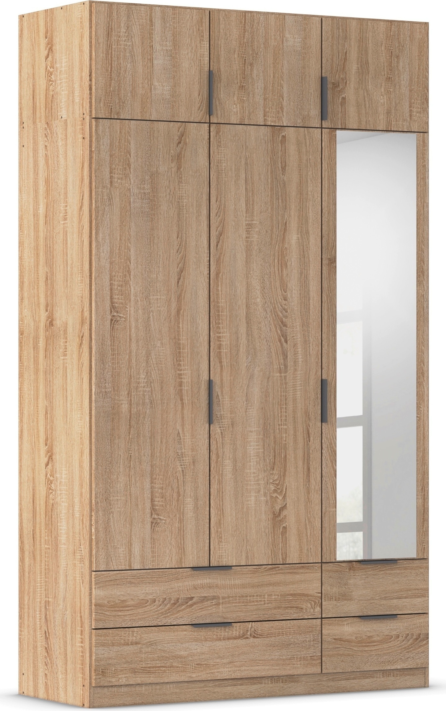 rauch Kleiderschrank "Drehtürenschrank Schrank Garderobe Ankleide Schlafzimmer LAGOA" 3 verschiedene Ausstattungen BASIC/CLASSIC/PREMIUM (inkl. SOFT-CLOSE), geräumige Schubladen, 3 Breiten, optional mit Aufsatz MADE IN GERMANY