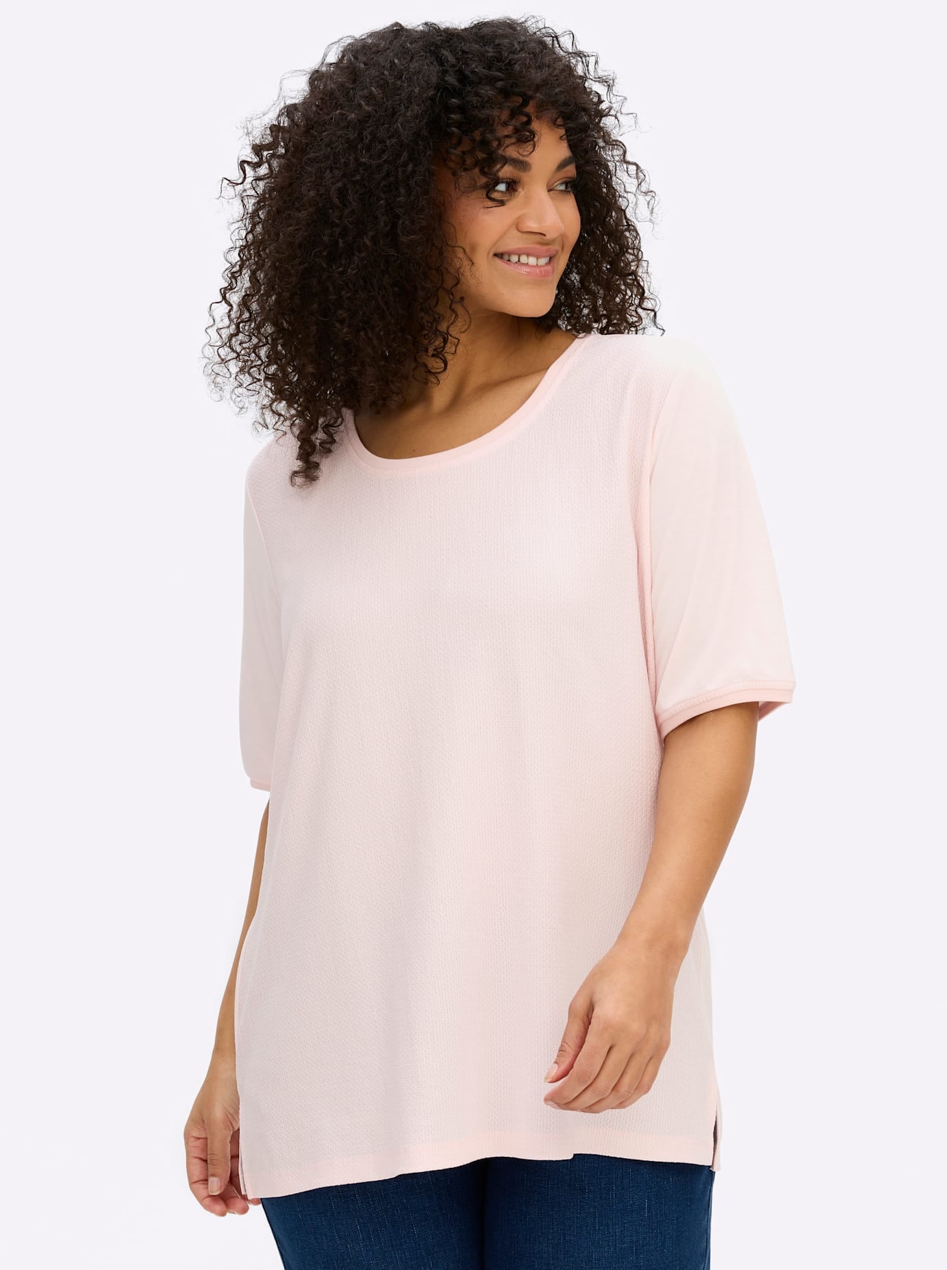 Sheego Rundhalsshirt "Shirt" 1