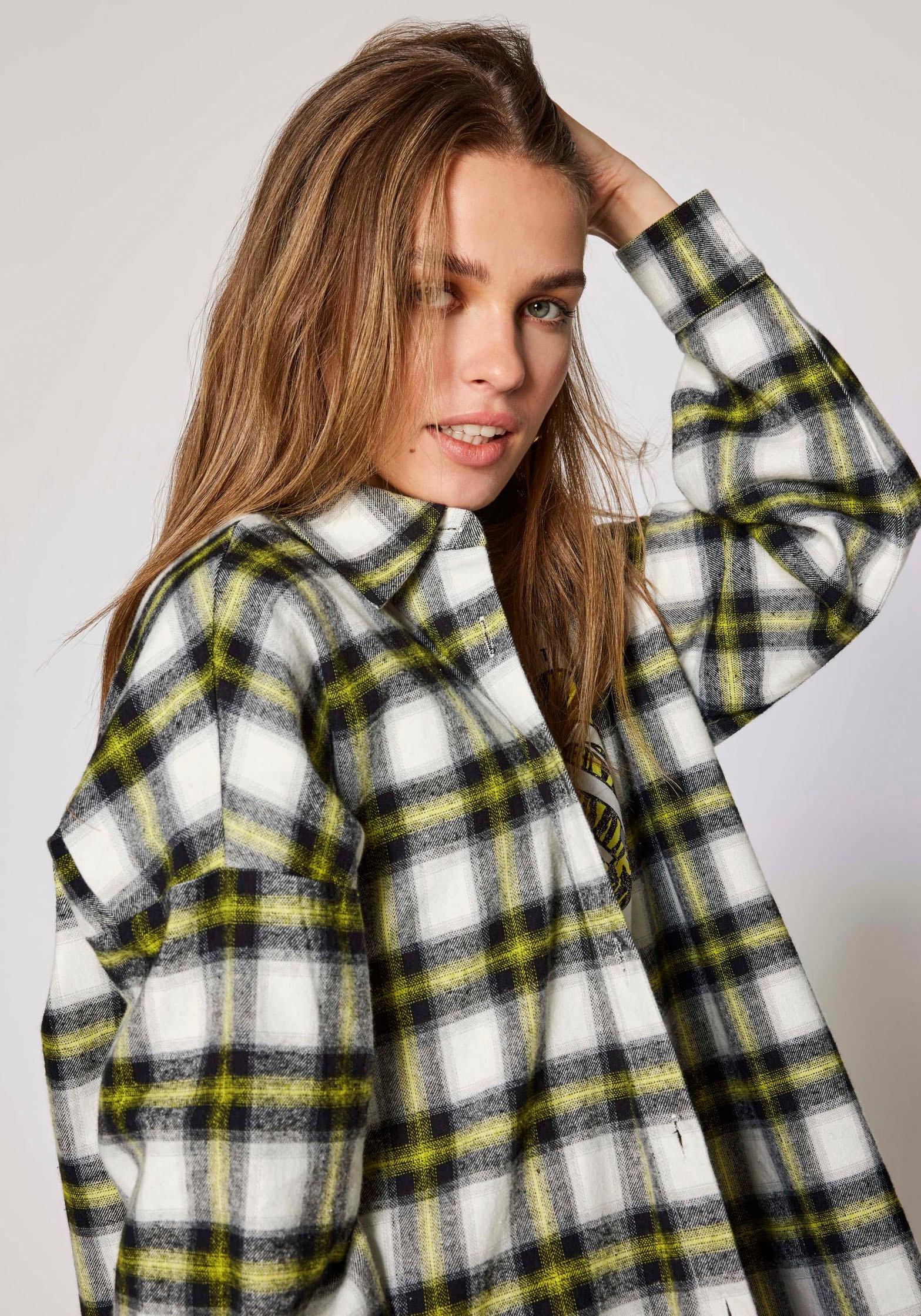 Only Karobluse »ONLSOFIE LS BOYFRIEND CHECK SHIRT WVN«, in Oversize Form kaufen