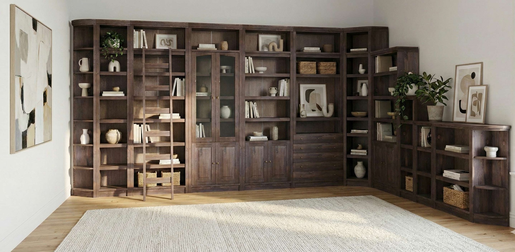 OTTO home Bücherregal »Soeren Regal mit teilweise variabel einsetzbaren Einlegeböden« aus massiver Kiefer mit 7 Fächer und 6 Einlegeböden