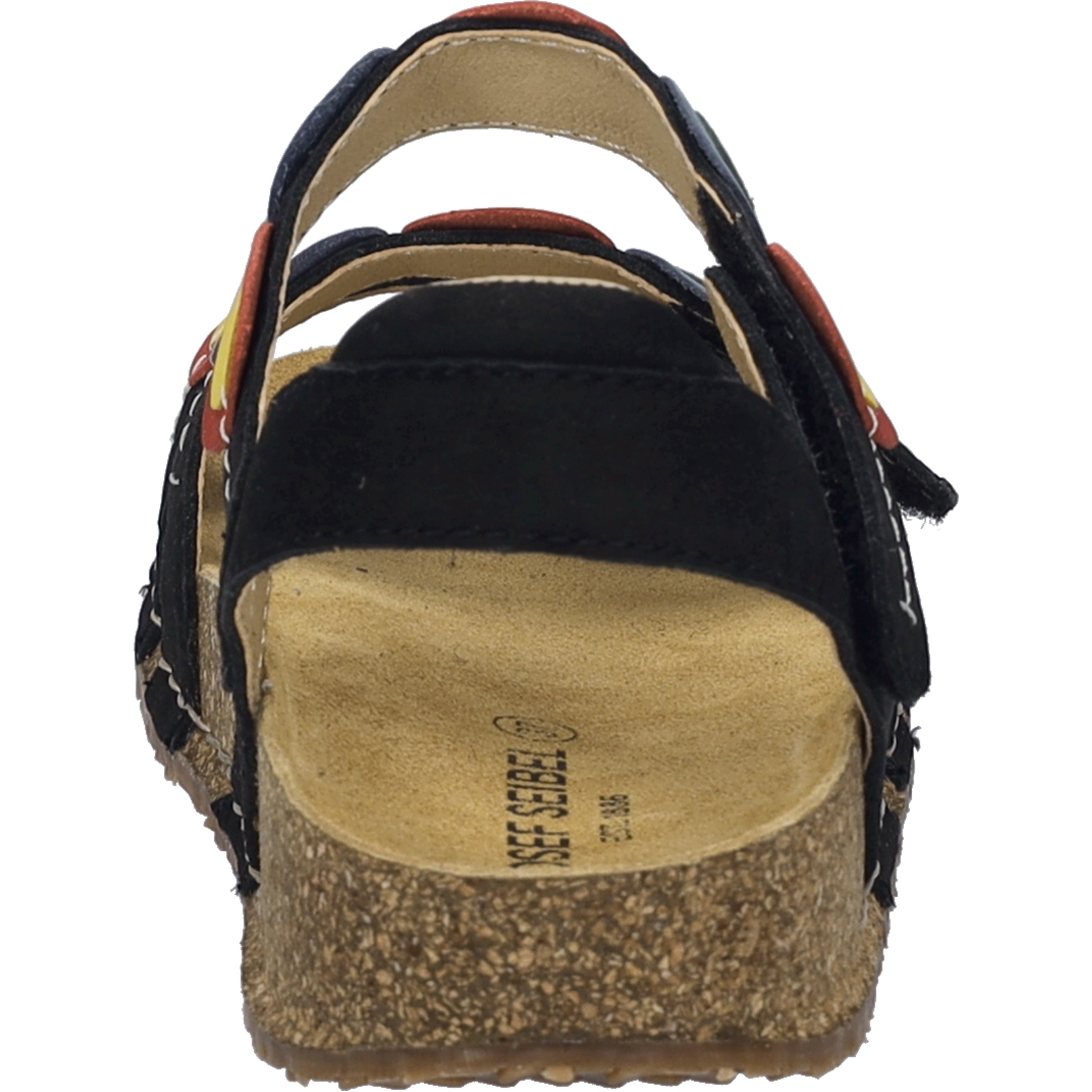 Sandale JOSEF SEIBEL "Hannah 13, schwarz-kombi", Damen, Gr. 39, schwarz (schwarz, kombi), Obermaterial: 100% Rindsleder Leather cow., Schuhe Sandale 3