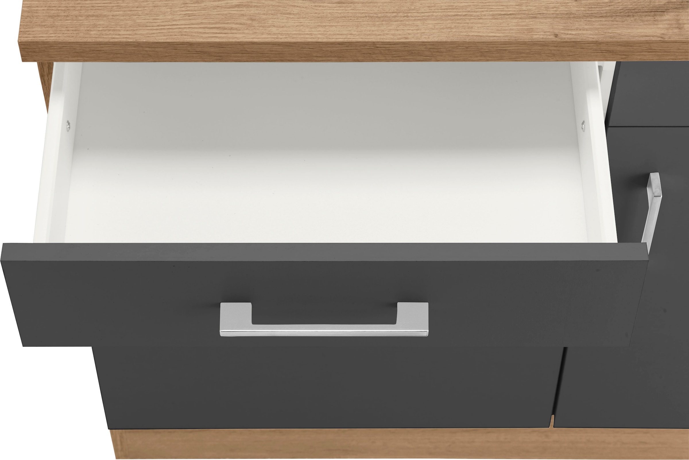 KOCHSTATION Küchenzeile »KS-Colmar«, mit E-Geräten, Breite 240 cm