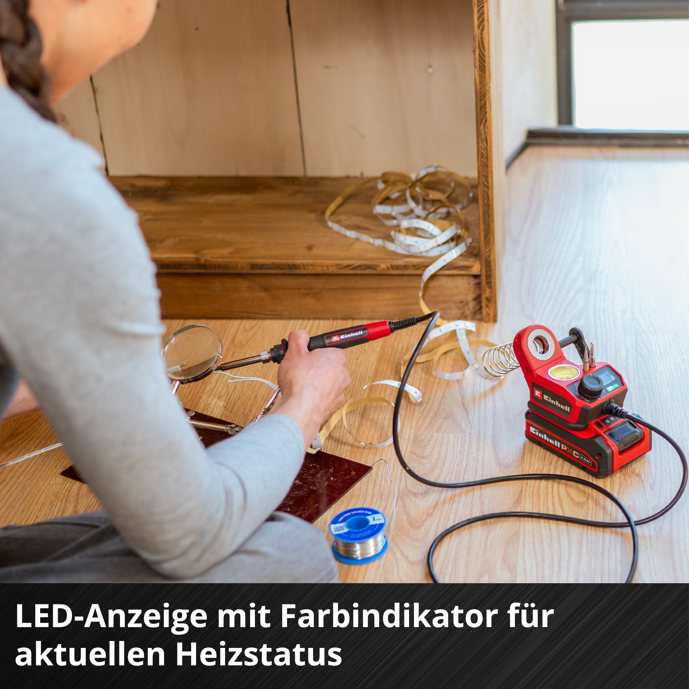 Einhell Lötkolben »TE-SI 18/480 Li E - Solo, Akku-Lötkolben« ohne Akku und Ladegerät