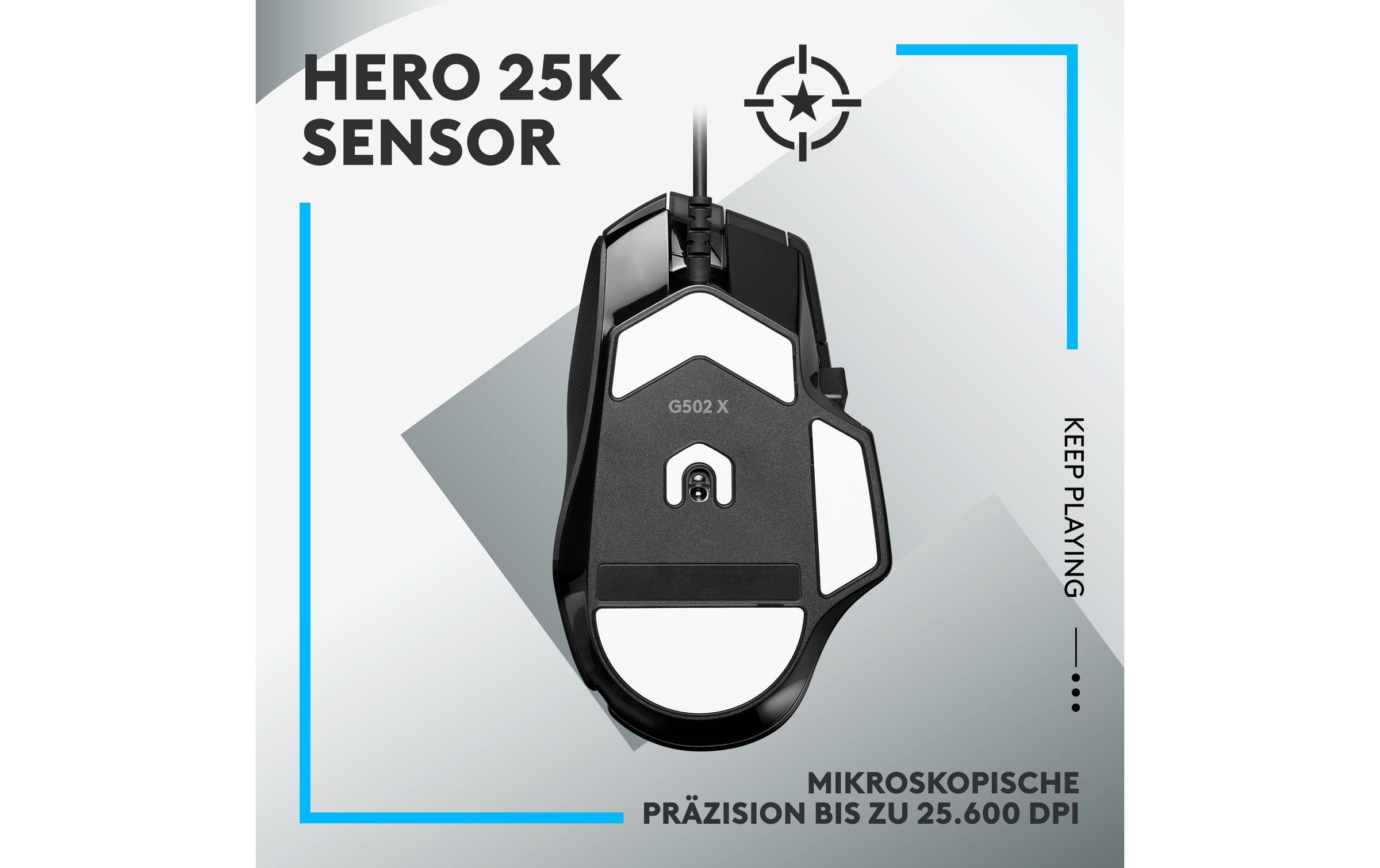 Logitech Gaming-Maus »G502 X Schwarz« kabelgebunden