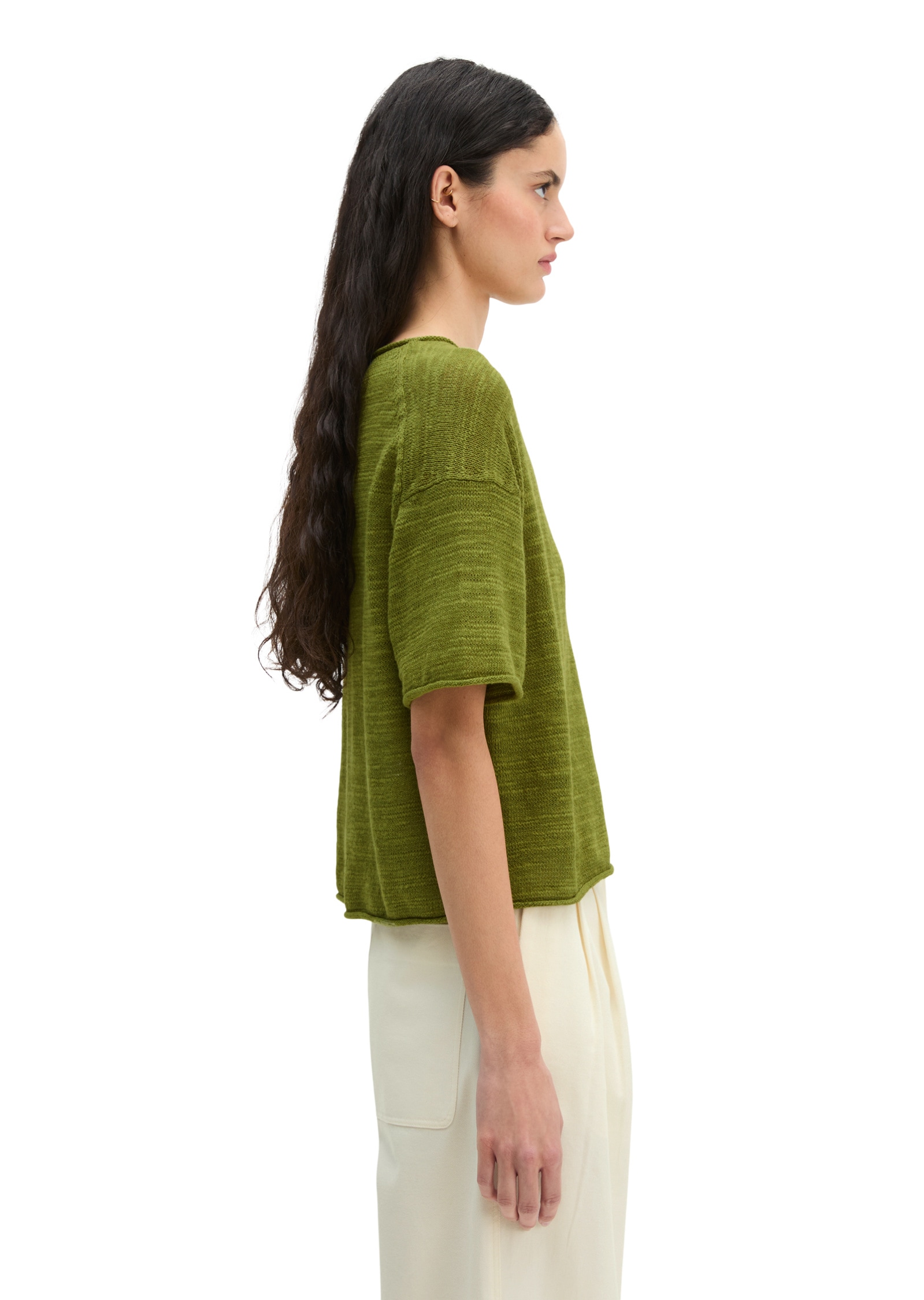Marc O'Polo Strickpullover »aus Leinen-Baumwolle-Mix«