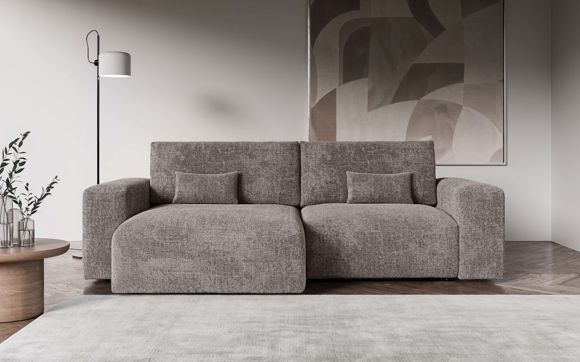 OTTO home Ecksofa "MATTS Schlafsofa mit Bettkasten, Maße B/T/H: 265/159/89 günstig online kaufen