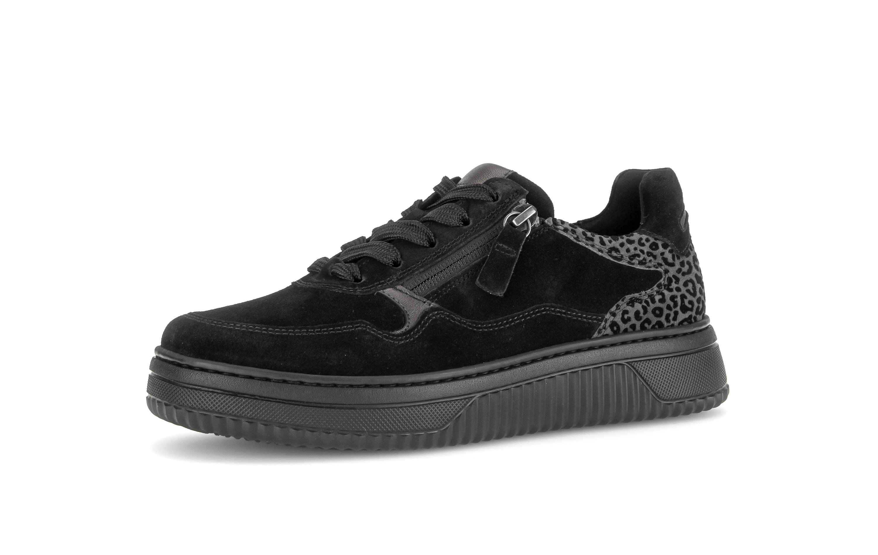 Gabor Plateausneaker Freizeitschuh, Halbschuh, Schnürschuh in Komfortweite K (=extraweit)