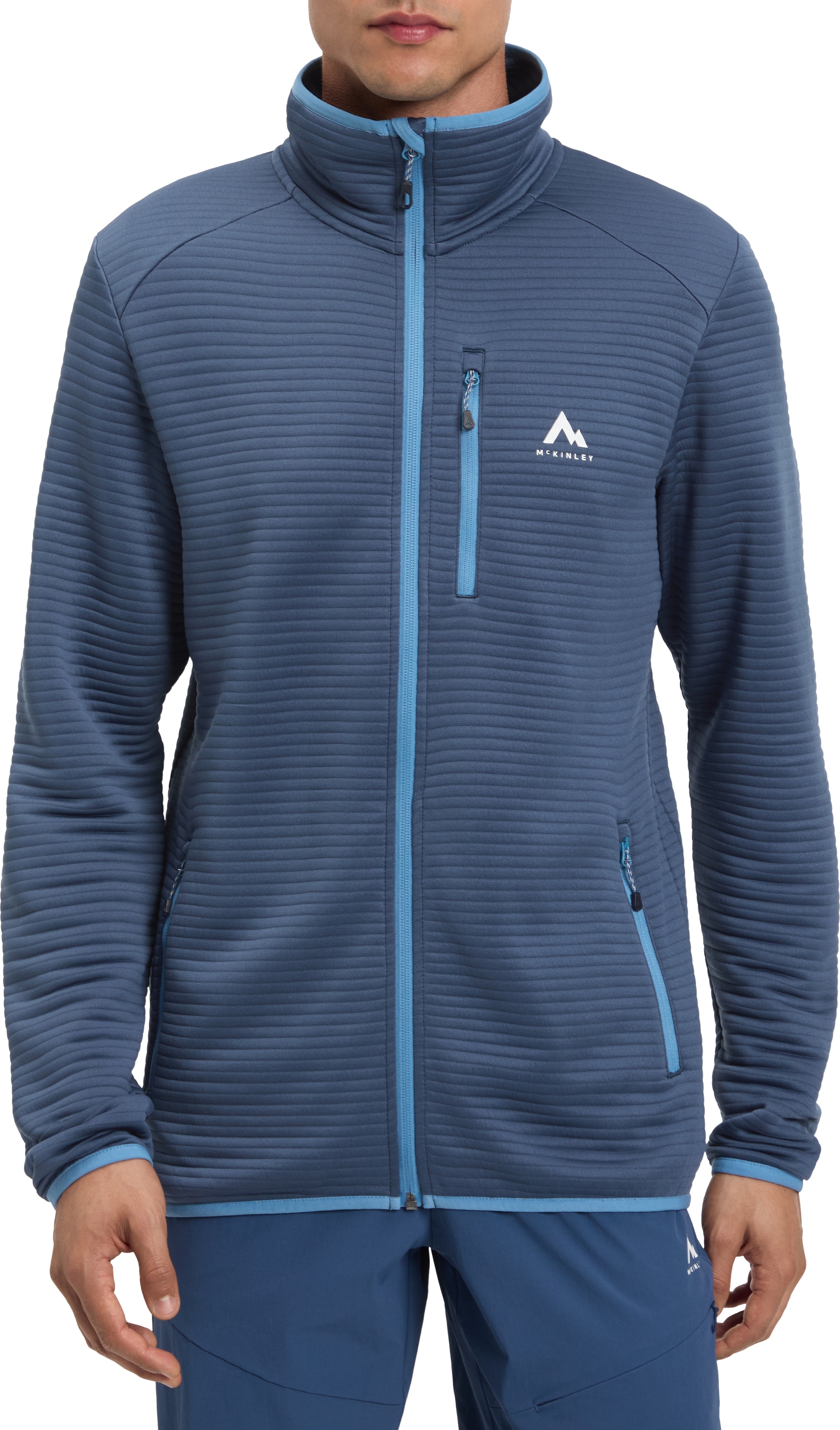 McKINLEY Fleecejacke "HE.-UNTERJACKE AAMI M" mit 3D-Struktur, schnelltrocknendes Material, atmungsaktiv