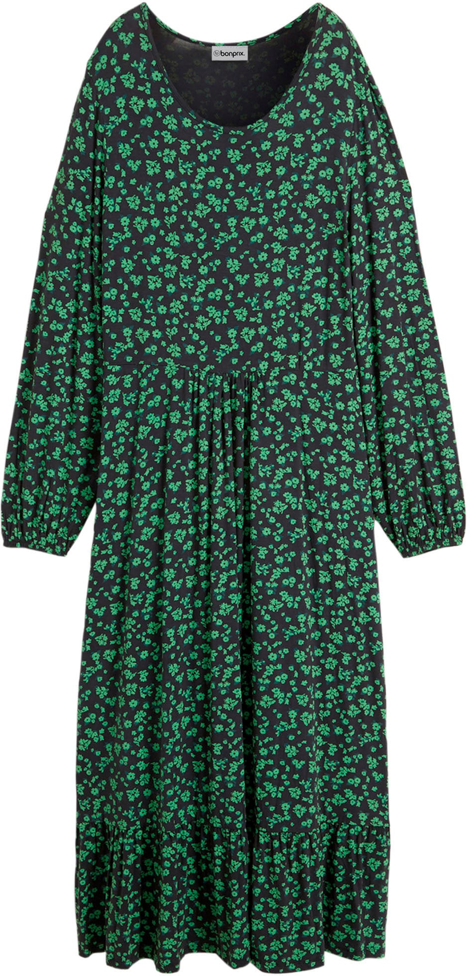 bonprix Jerseykleid »Jerseykleid aus fließendem Viskose-Mix« für vielseitige Anlässe, aus Viskose-Mix, mit Elasthan-Anteil