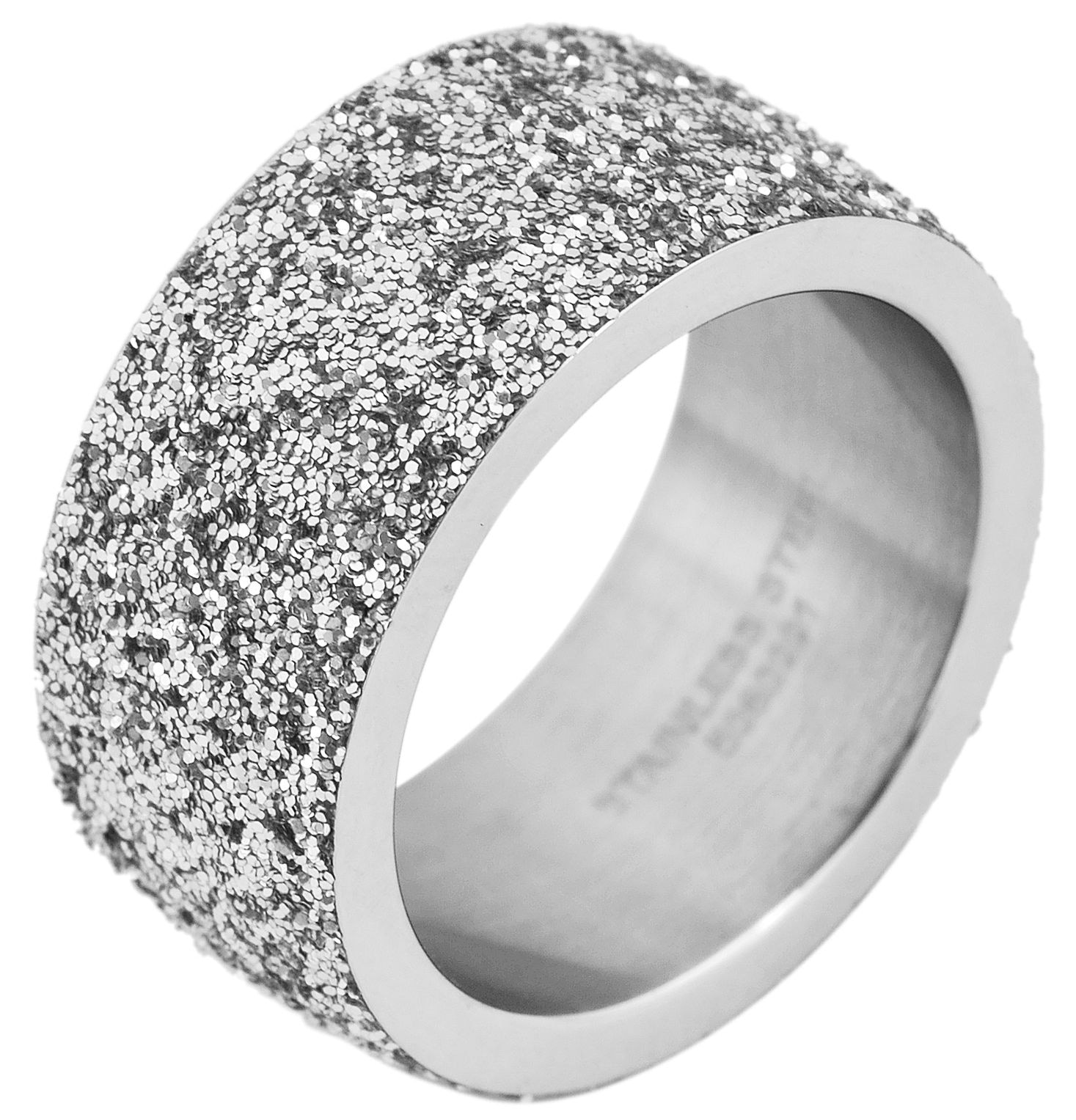 Fingerring ADELIA´S "Damen Ring aus Edelstahl" Gr. 58, silber, Fingerringe, Damen, 58, Edelstahl, Fingerring 10