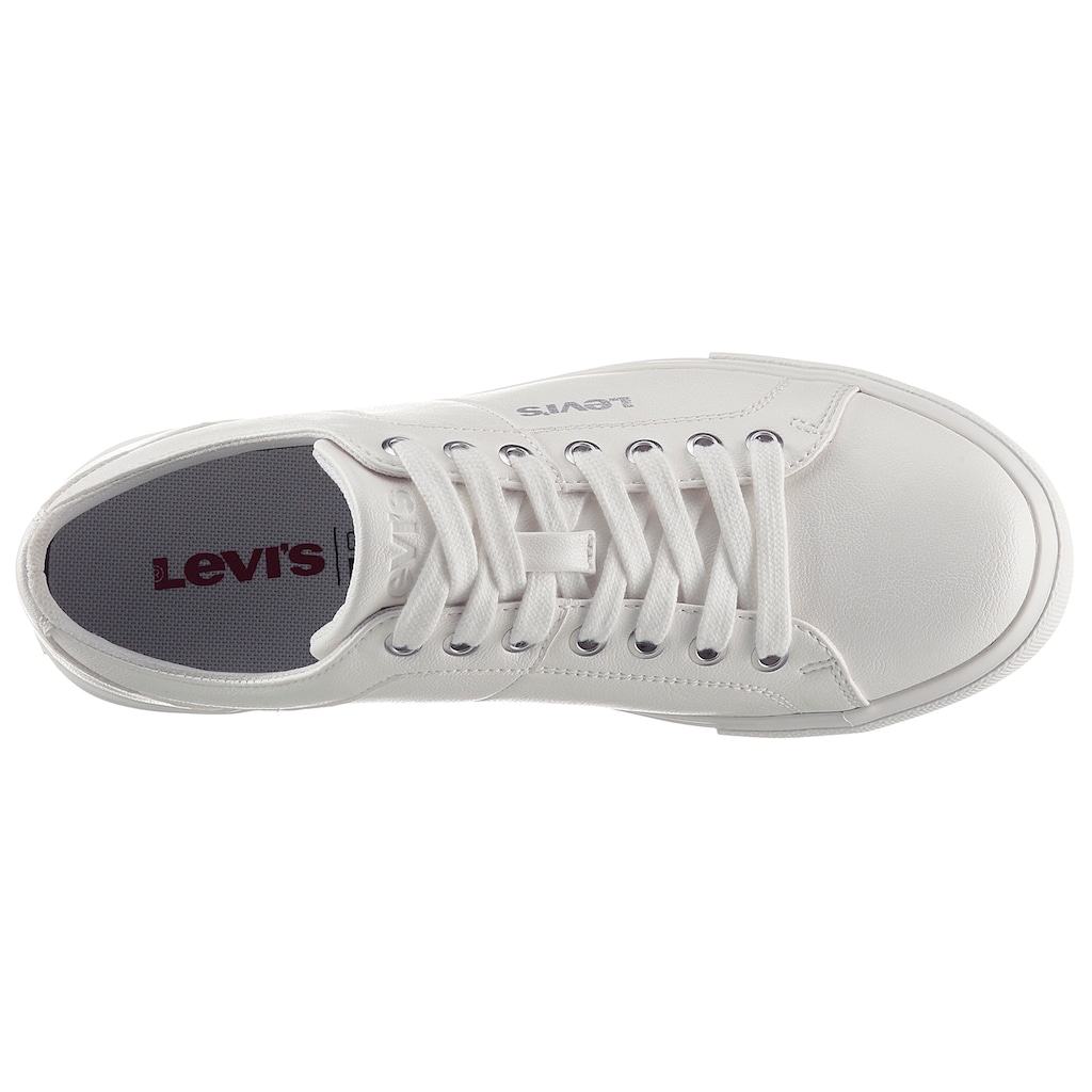 Levi's® Plateausneaker »Woodward S«, mit LEVI`S Schriftzug, Freizeitschuh, Halbschuh, Schnürschuh