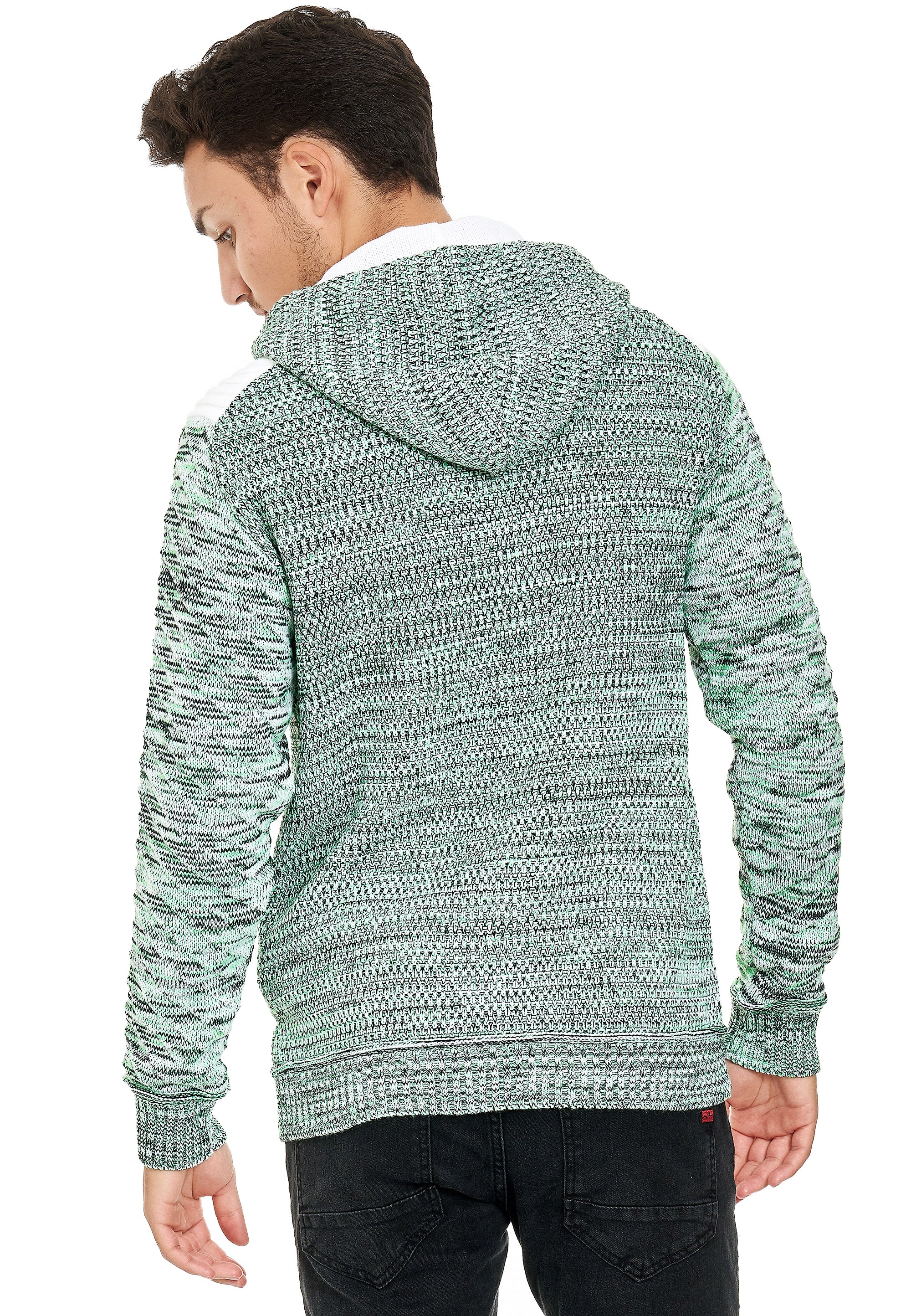 Rusty Neal Strickjacke, in cooler Grobstrickoptik