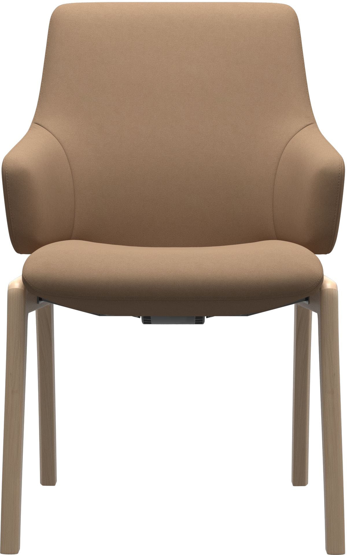 Stressless® Polsterstuhl »Laurel«, Microfaser DINAMICA, Low Back mit Armlehne, Größe L, mit abgerundeten Beinen in Walnuss