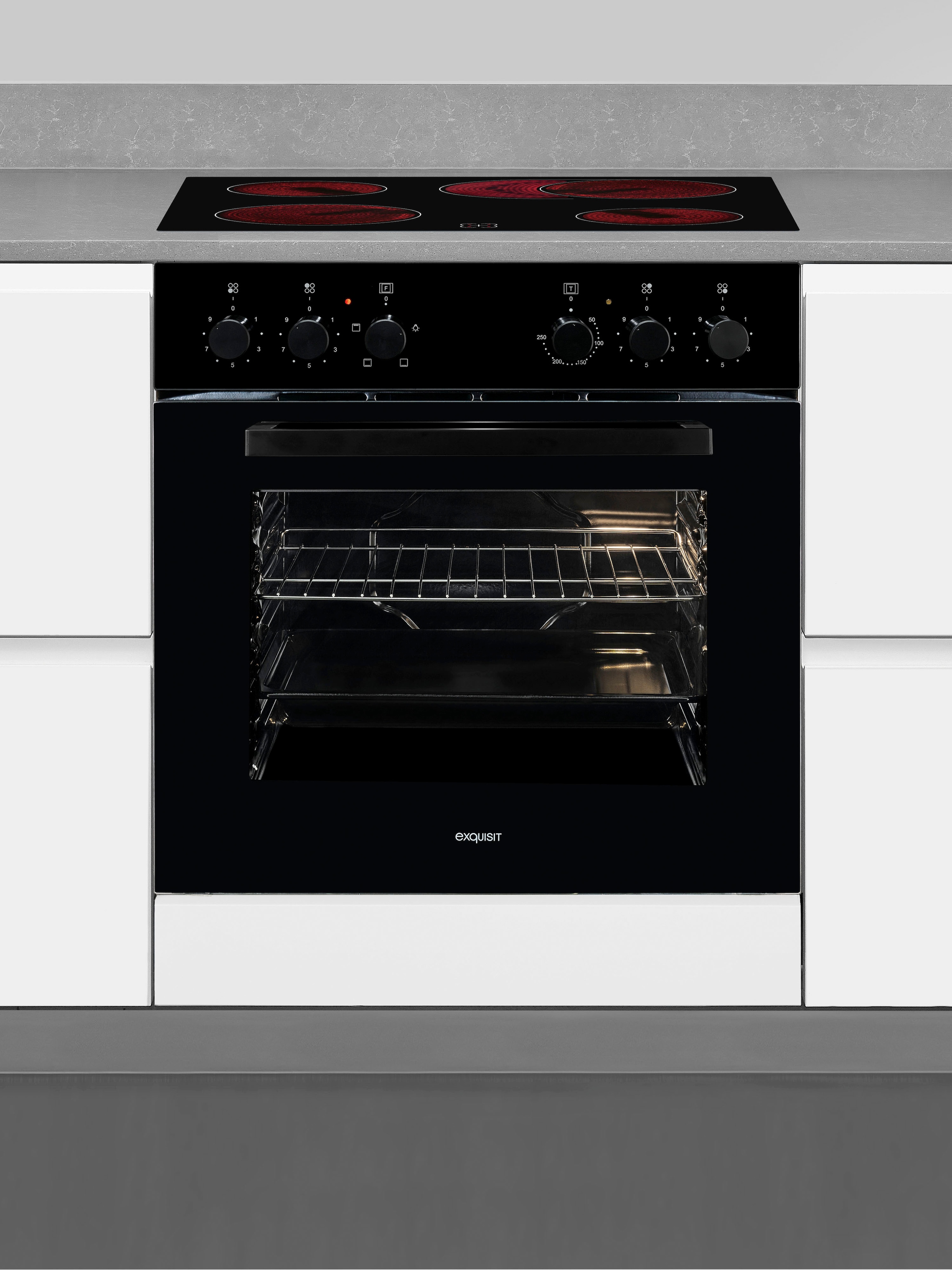 exquisit Elektro-Herd-Set "EHE246-020" Klassisch Backen und Braten für das günstig online kaufen