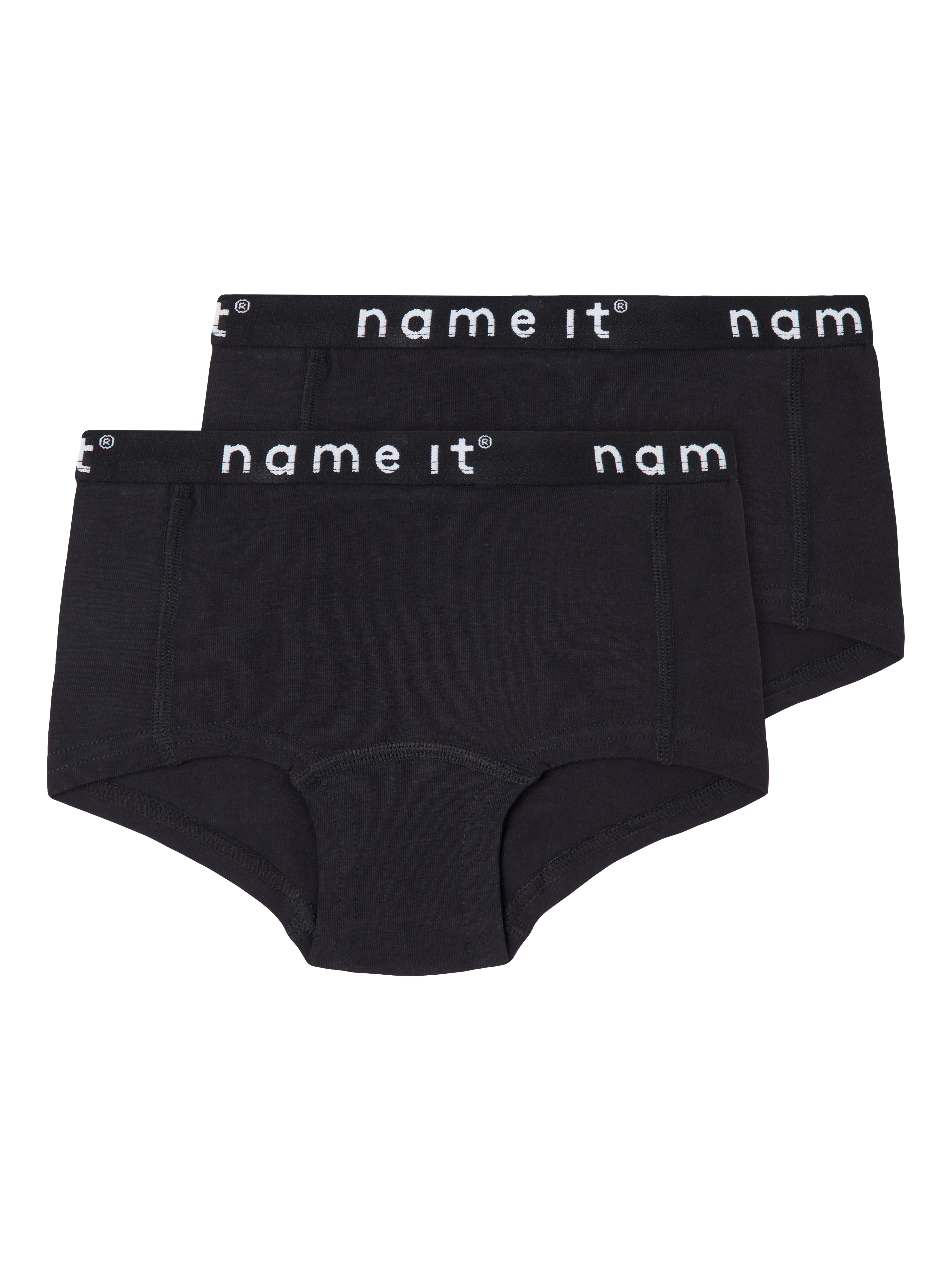 Name It Hipster "NKFHIPSTER 2P NOOS" Packung, 2 Stk. unifarben, casual, regular fit, Baumwollmischung, Jersey