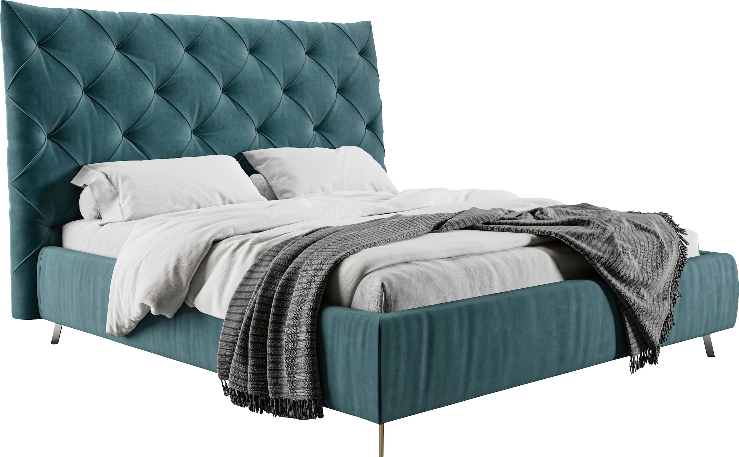 Home affaire Polsterbett "Elloree, in 4 Breiten, hinten mit Originalstoff b günstig online kaufen