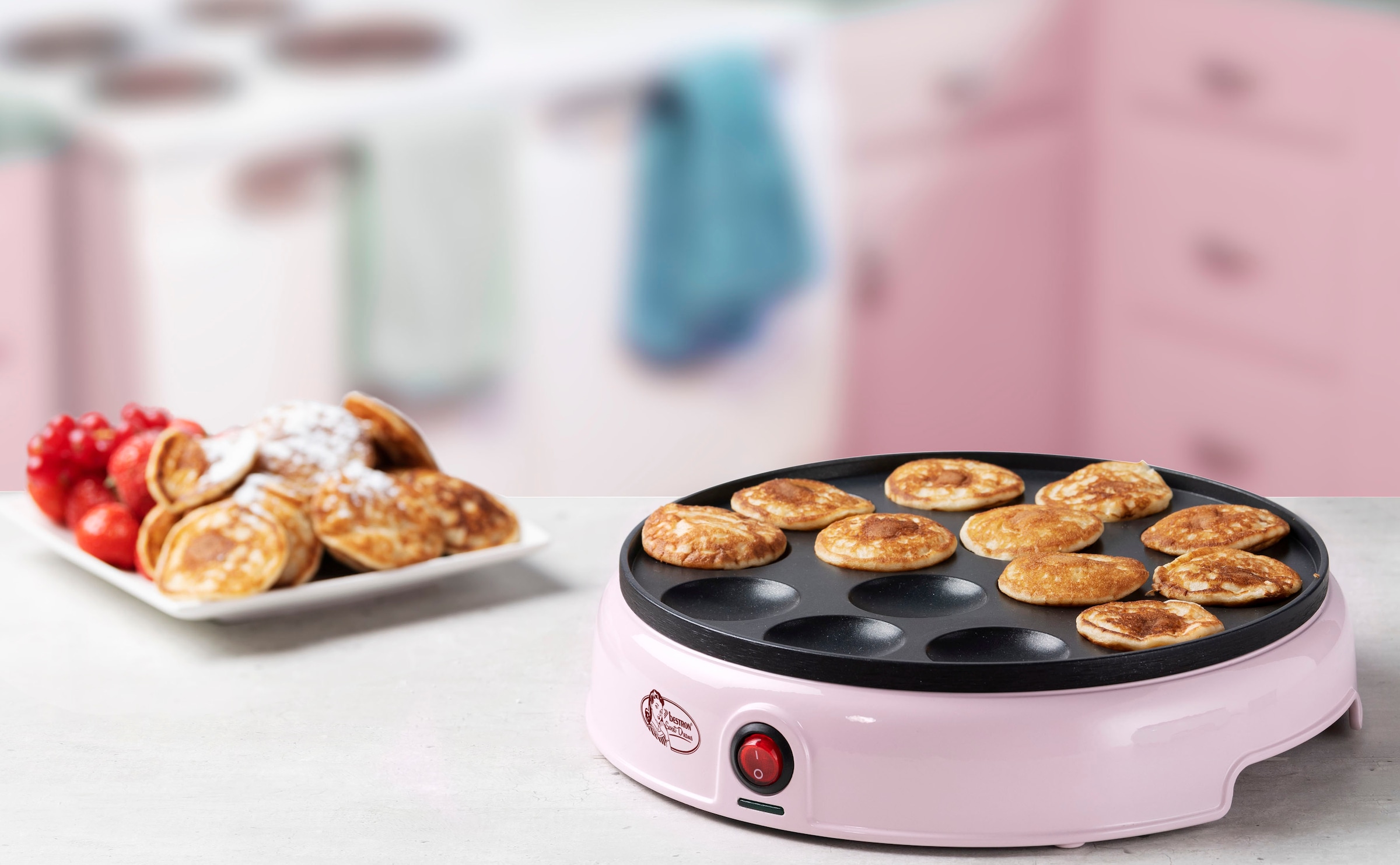 bestron Poffertjes-Maker »APFM700SDP«, 800 W, Retro Design, Mini  Pfannkuchen Automat, mit Antihaftbeschichtung auf Raten | BAUR