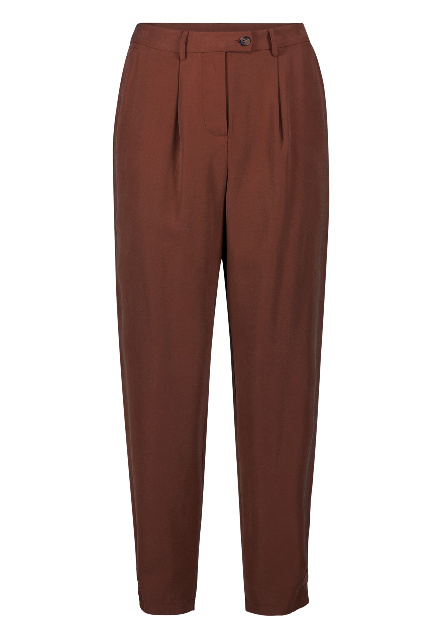 Zero Stoffhose »zero Damen Hose mit schmalem Bein 26 Inch«, Falten