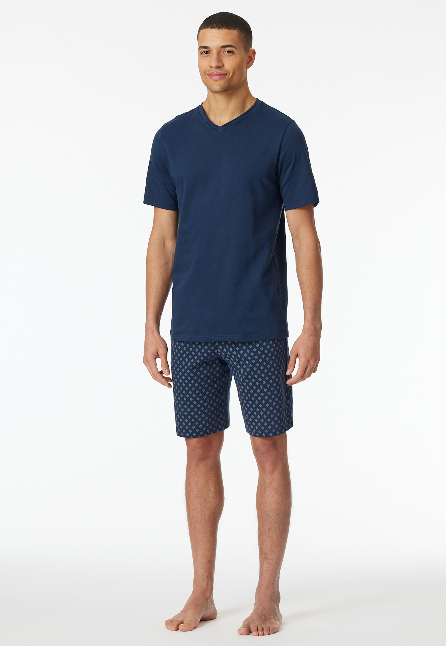 Schiesser Shorty »"Casual Essentials"«, mit V-Ausschnitt