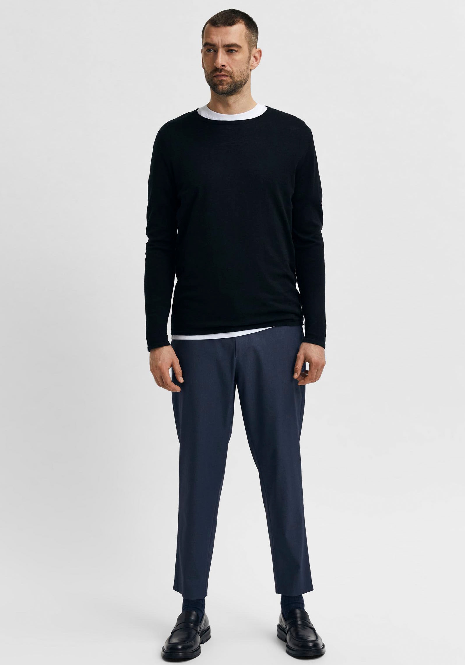 SELECTED HOMME Rundhalspullover »ROME KNIT«
