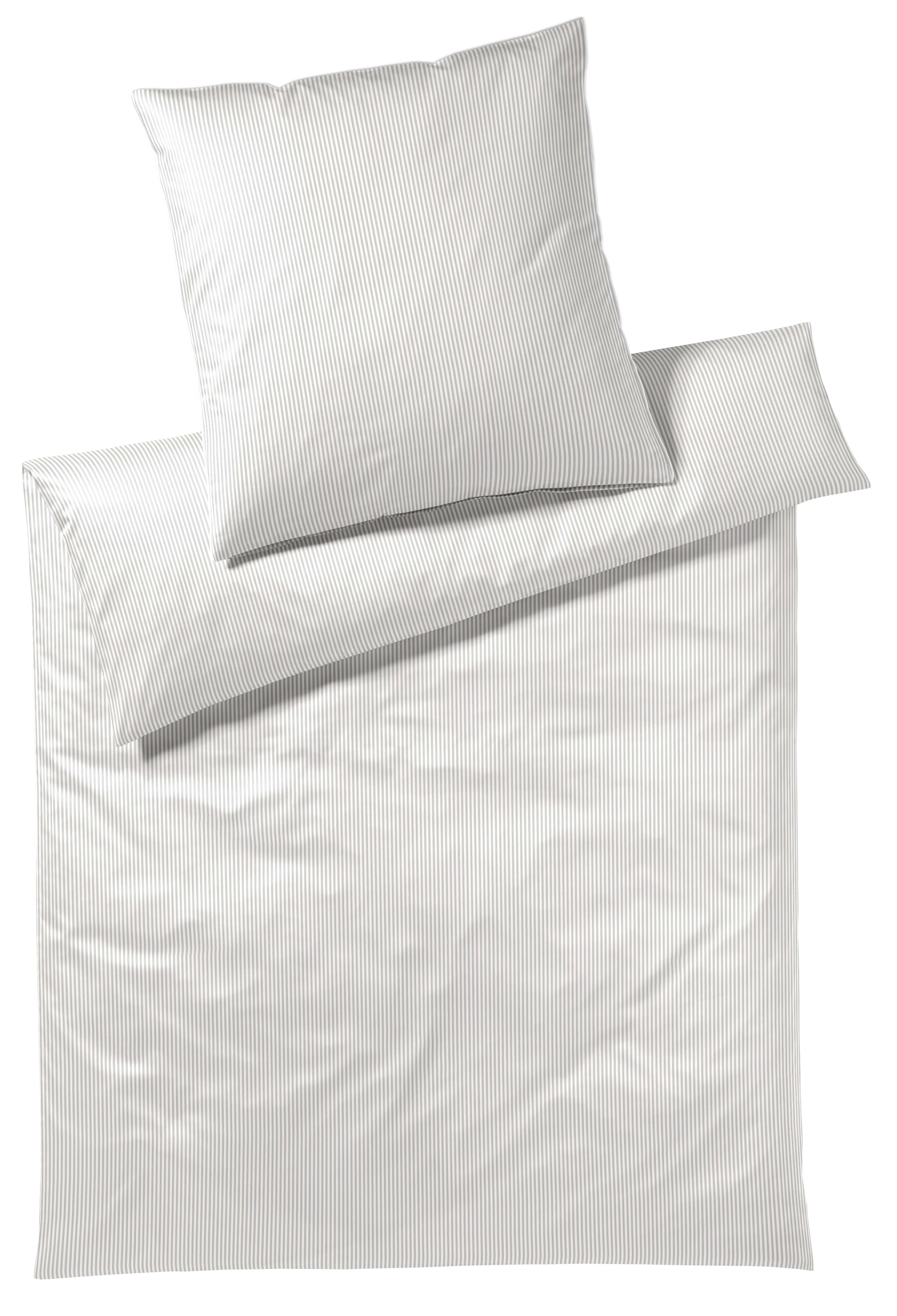 Elegante Bettwäsche "Hamburger Streifen" 2 Stk. angenehmes Hautgefühl günstig online kaufen
