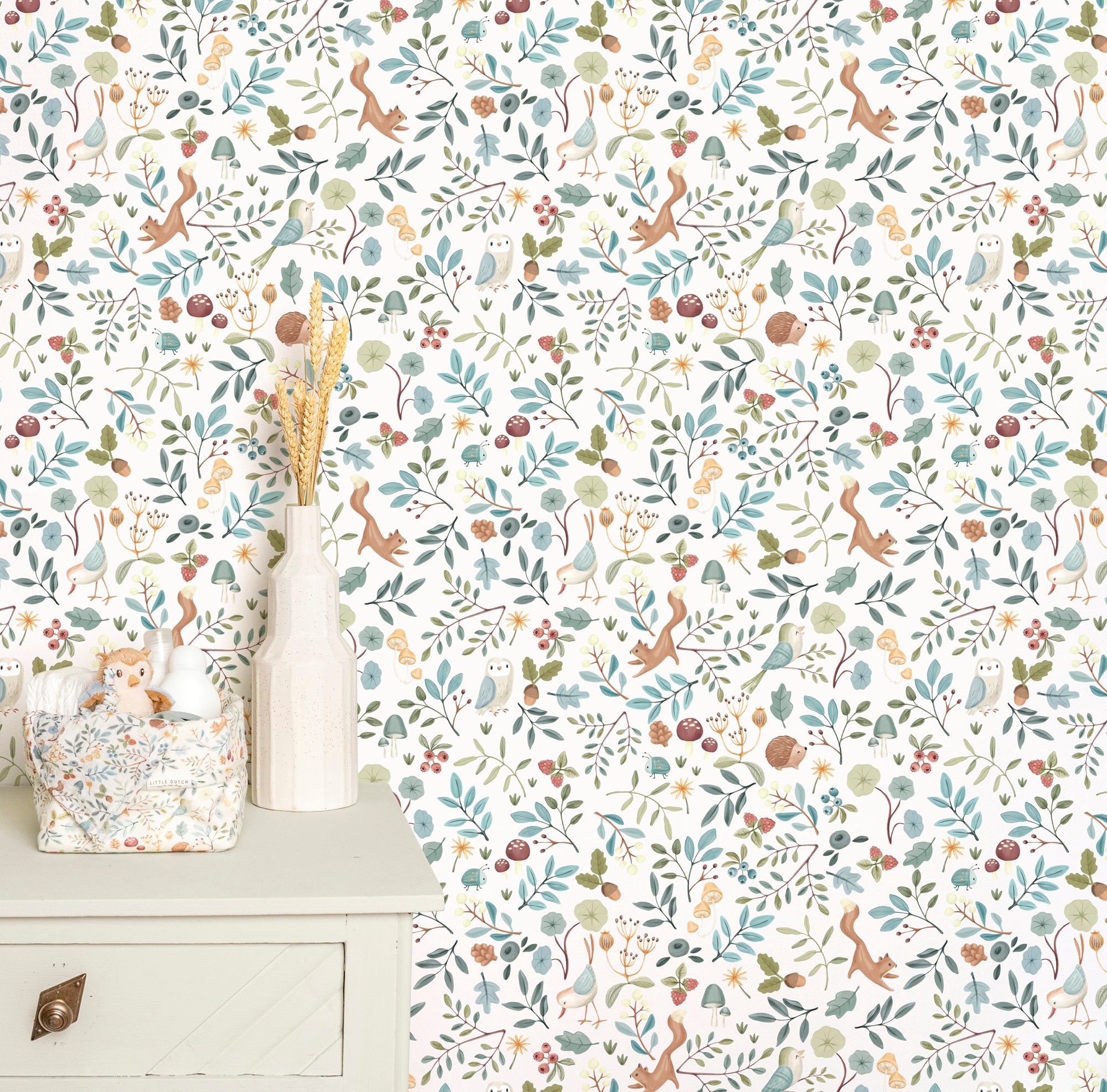 Little Dutch Vliestapete "Forest Wonders" Neutral Glatt 10mx52cm (ca. 5m2)
