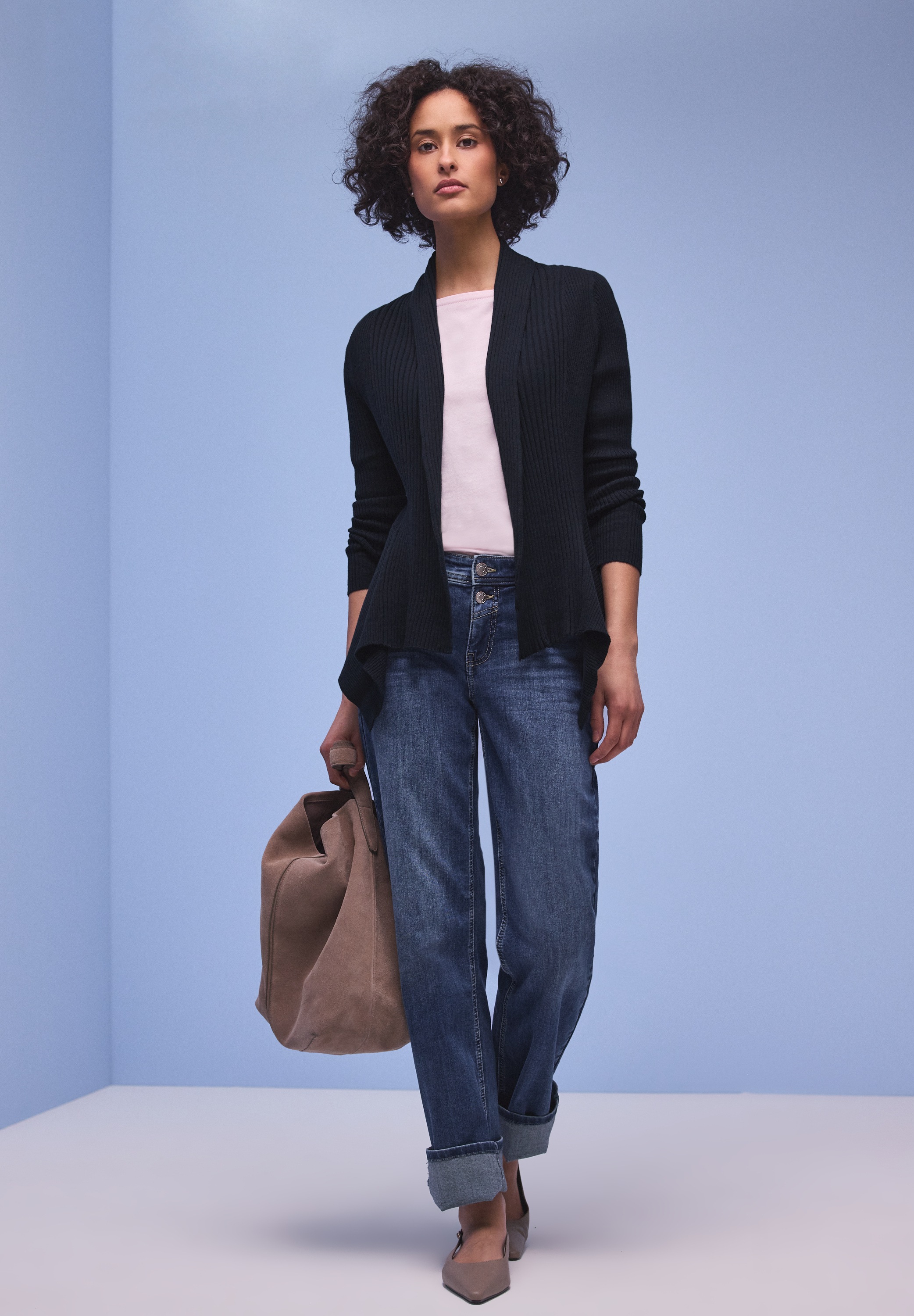 STREET ONE Strickjacke Feinstrick