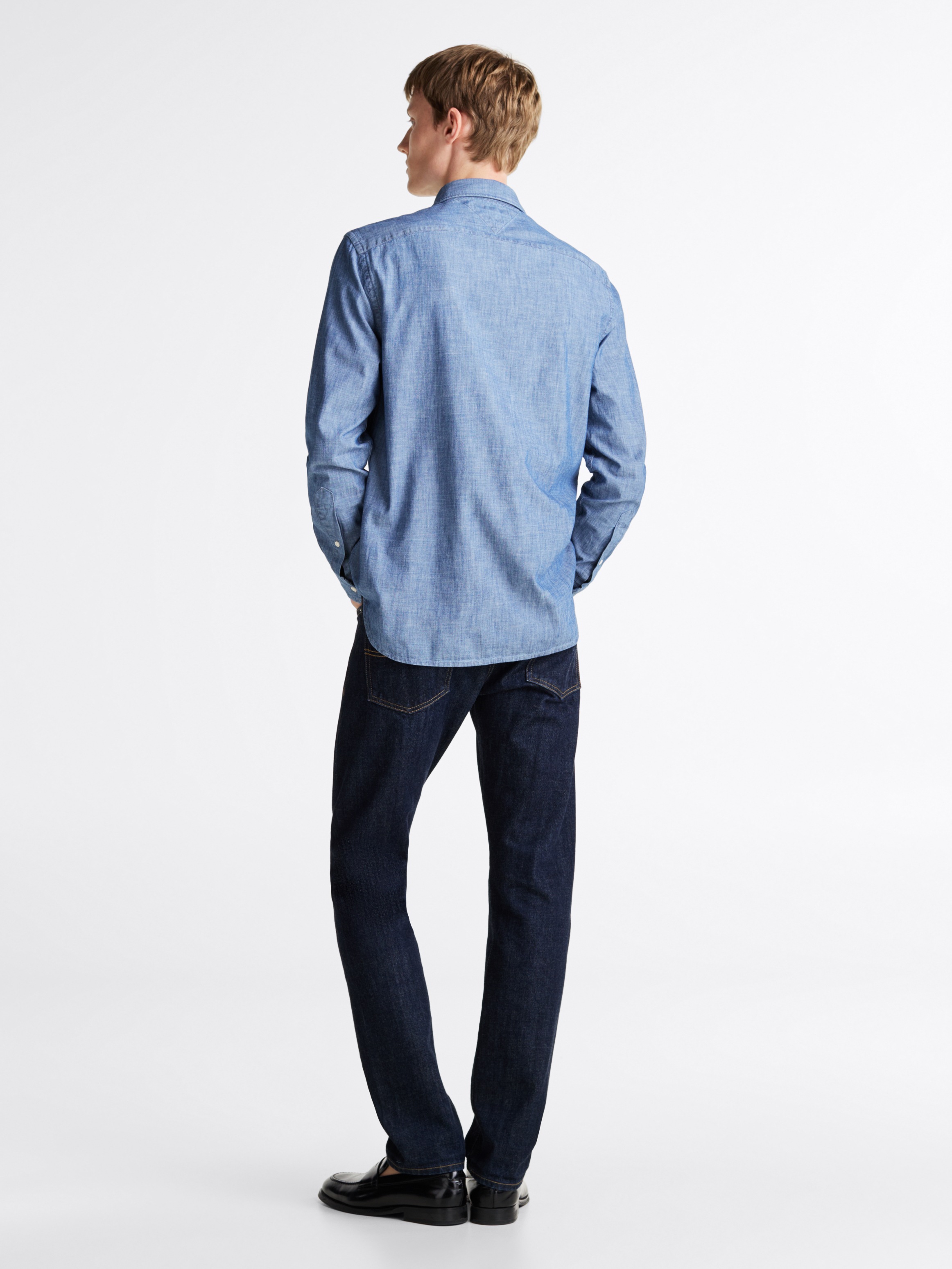 Tommy Hilfiger Langarmhemd »CHAMBRAY SOLID RF SHIRT«