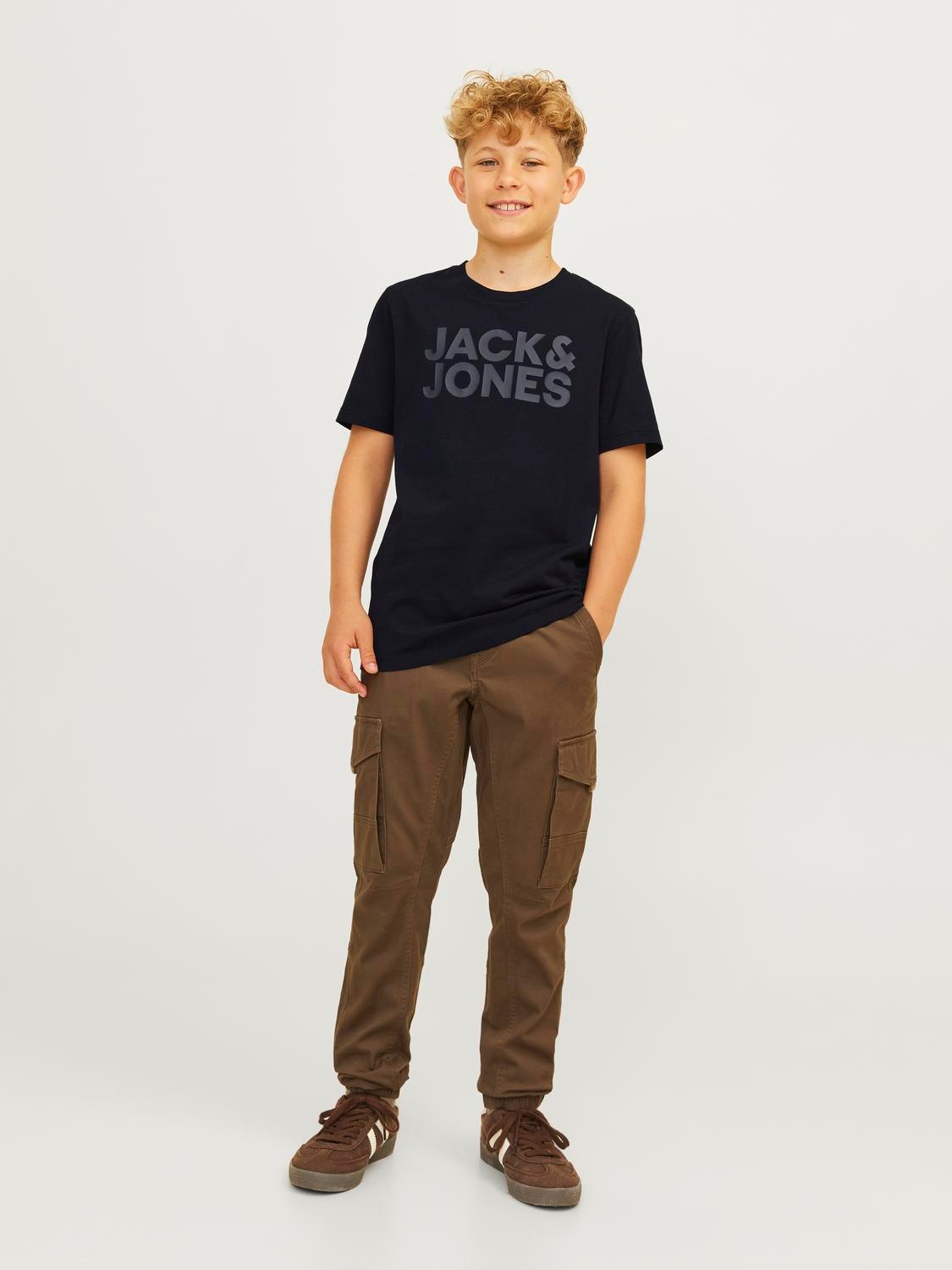 Jack & Jones Junior Rundhalsshirt »JJECORP stylisch, atmungsaktiv, pflegeleicht«, bedruckt, casual, regular fit, Jersey, Rundhals