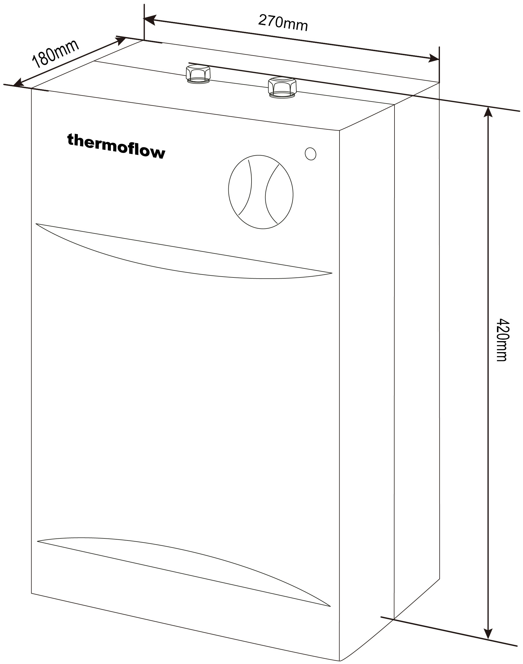 Thermoflow Untertischspeicher »UT 5«, (Set, mit Niederdruckarmatur QMIX 12), mit Armatur