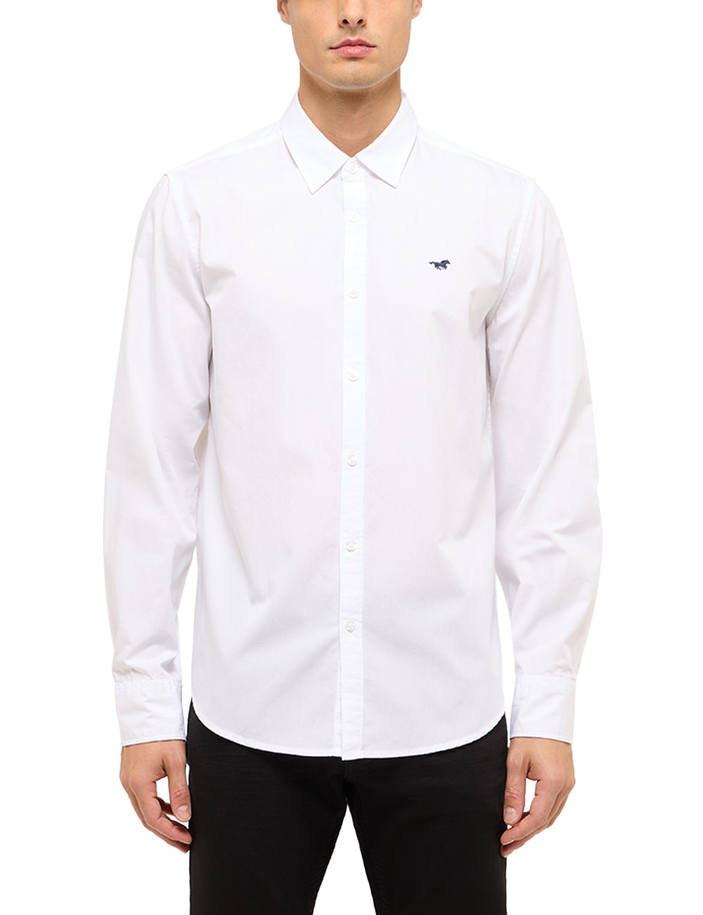 MUSTANG Langarmhemd "Herren Style Canton" günstig online kaufen