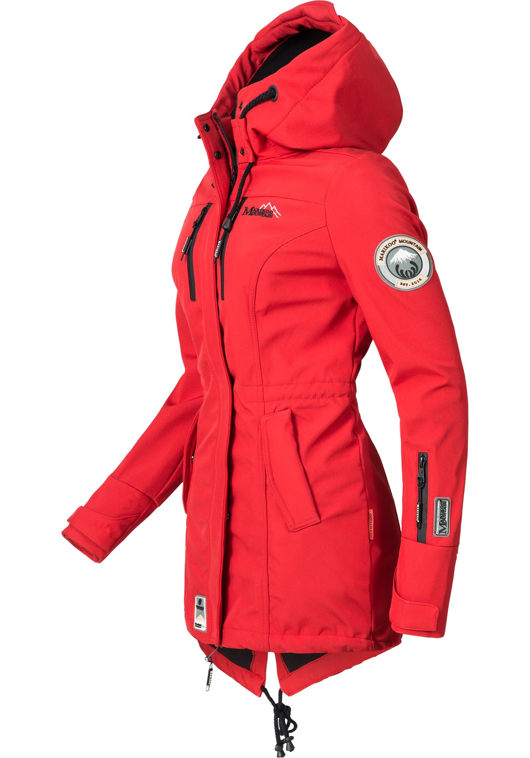 Marikoo Funktionsmantel »Zimtzicke«, sportlicher Softshell Parka mit Kapuze