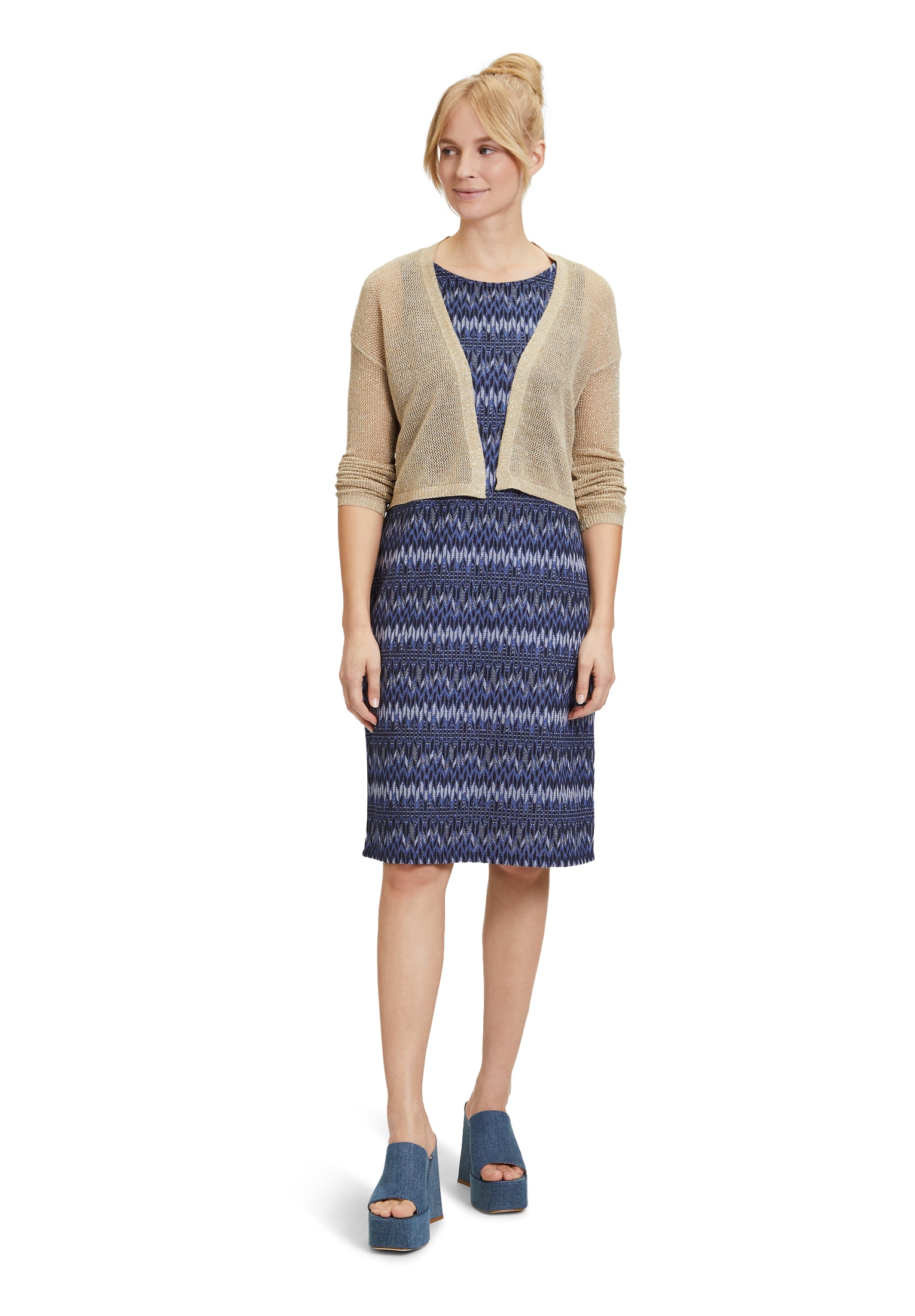 Cartoon Strickjacke »Cartoon Strick-Cardigan mit Lurexfaden«, Ajourmuster