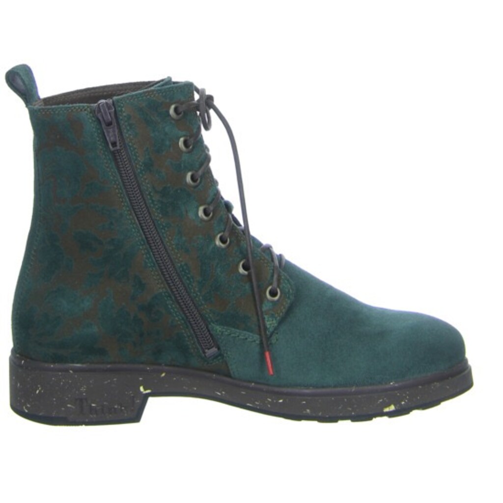 Schuhe Stiefeletten Think Winterstiefelette »Cogita«, mit aufwendig geprägtem Effektleder dunkelpetrol Schuhe Stiefeletten Think Winterstiefelette »Cogita«, mit aufwendig geprägtem Effektleder dunkelpetrol