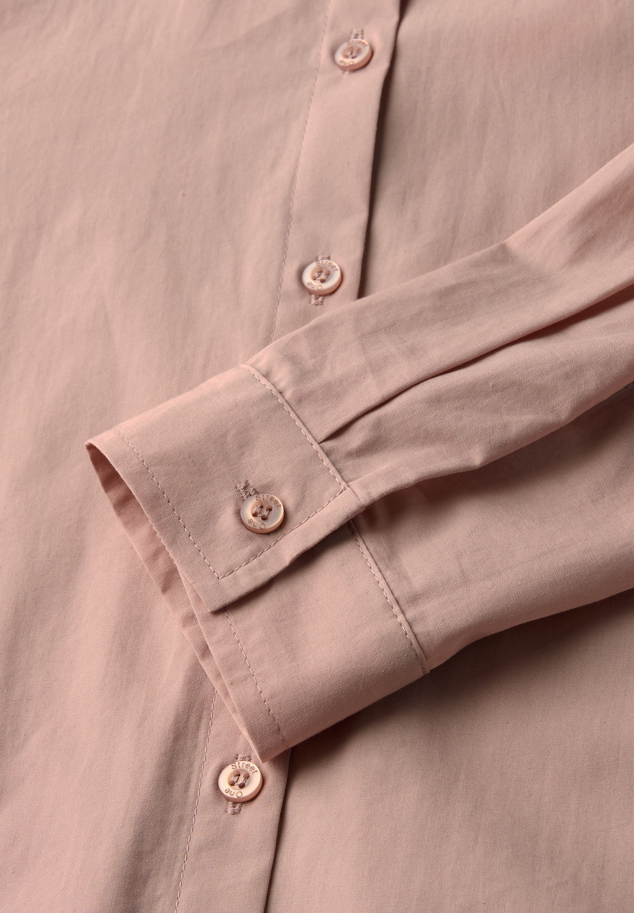 STREET ONE Hemdbluse, aus reiner Baumwolle