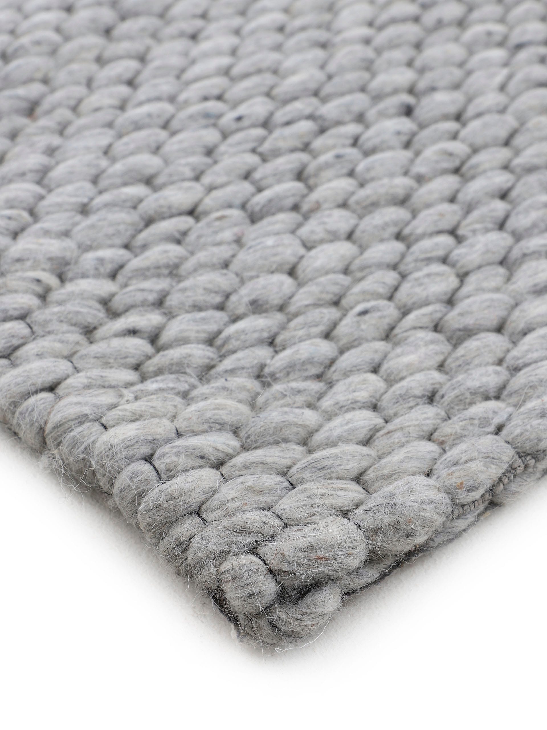 carpetfine Wollteppich »Sina«, rechteckig, 14 mm Höhe, Handweb Teppich, reine Wolle, meliert, handgewebt, weich & kuschelig