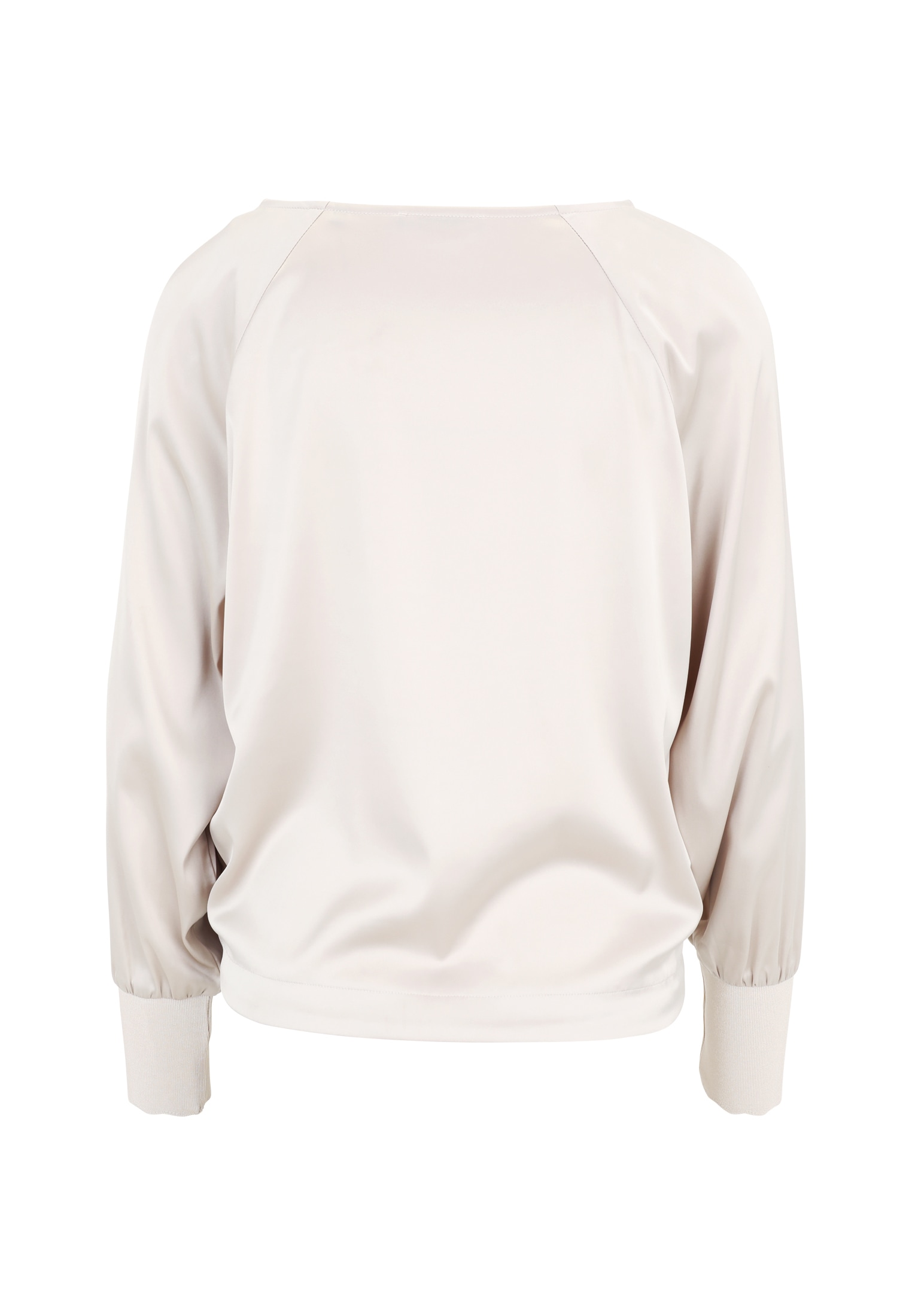 Zero Satinbluse »Damen mit Strickbündchen«