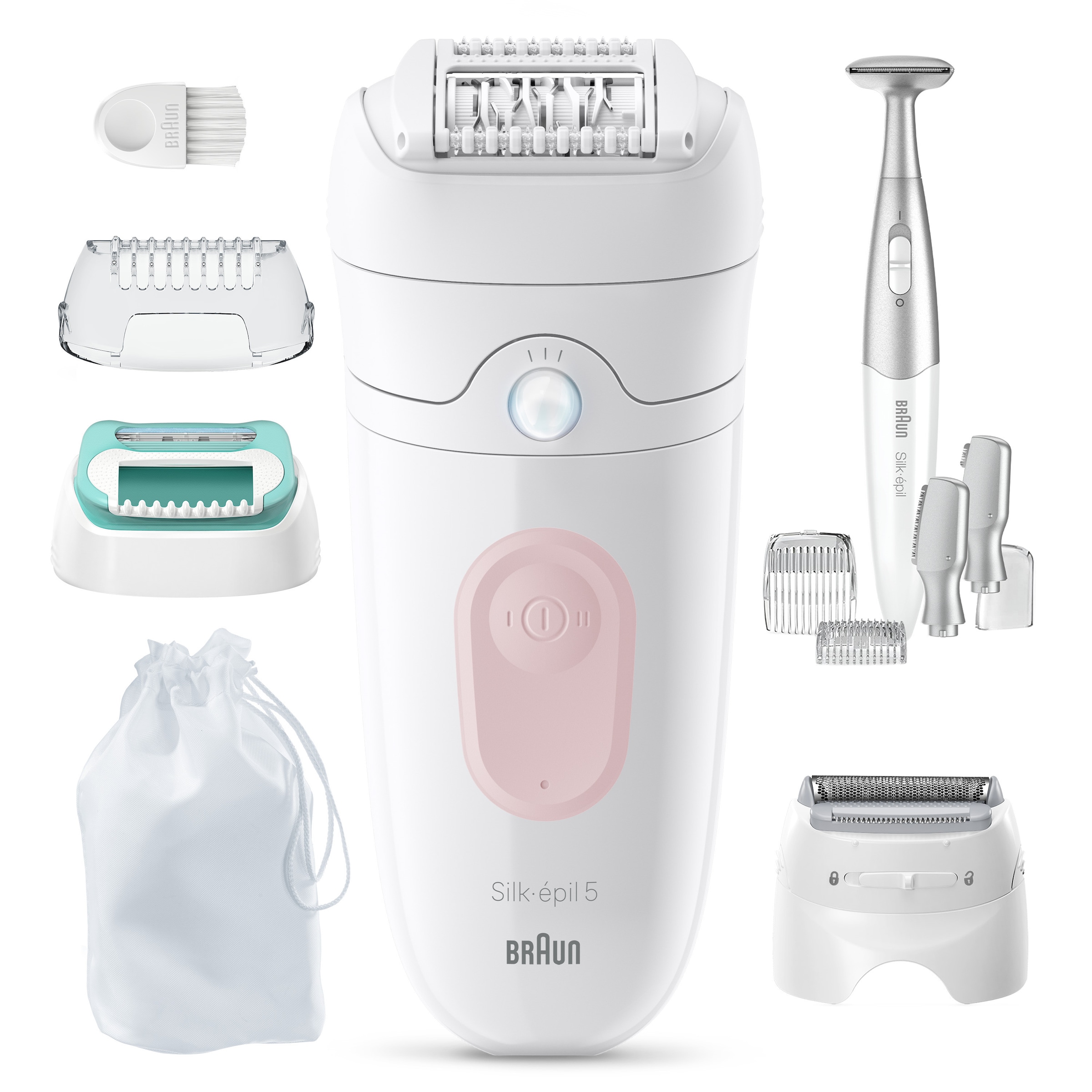 Braun Epilierer »Silk-épil 5 SE5-251« Wet & Dry, Rasier- und Trimmeraufsatz, Bikini-Trimmer