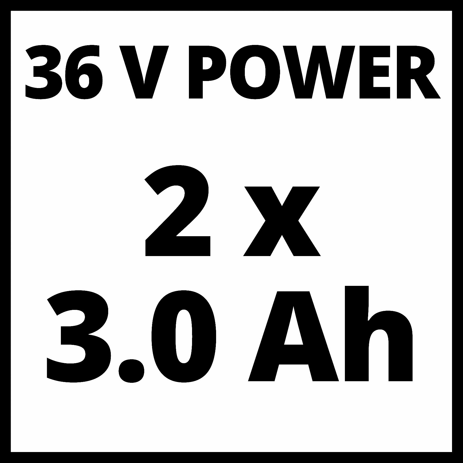 Einhell Akkurasenmäher »Einhell Power X-Change RASARRO 36/34«, mit 2x Akku 18V/3,0Ah und 2x Ladegerät