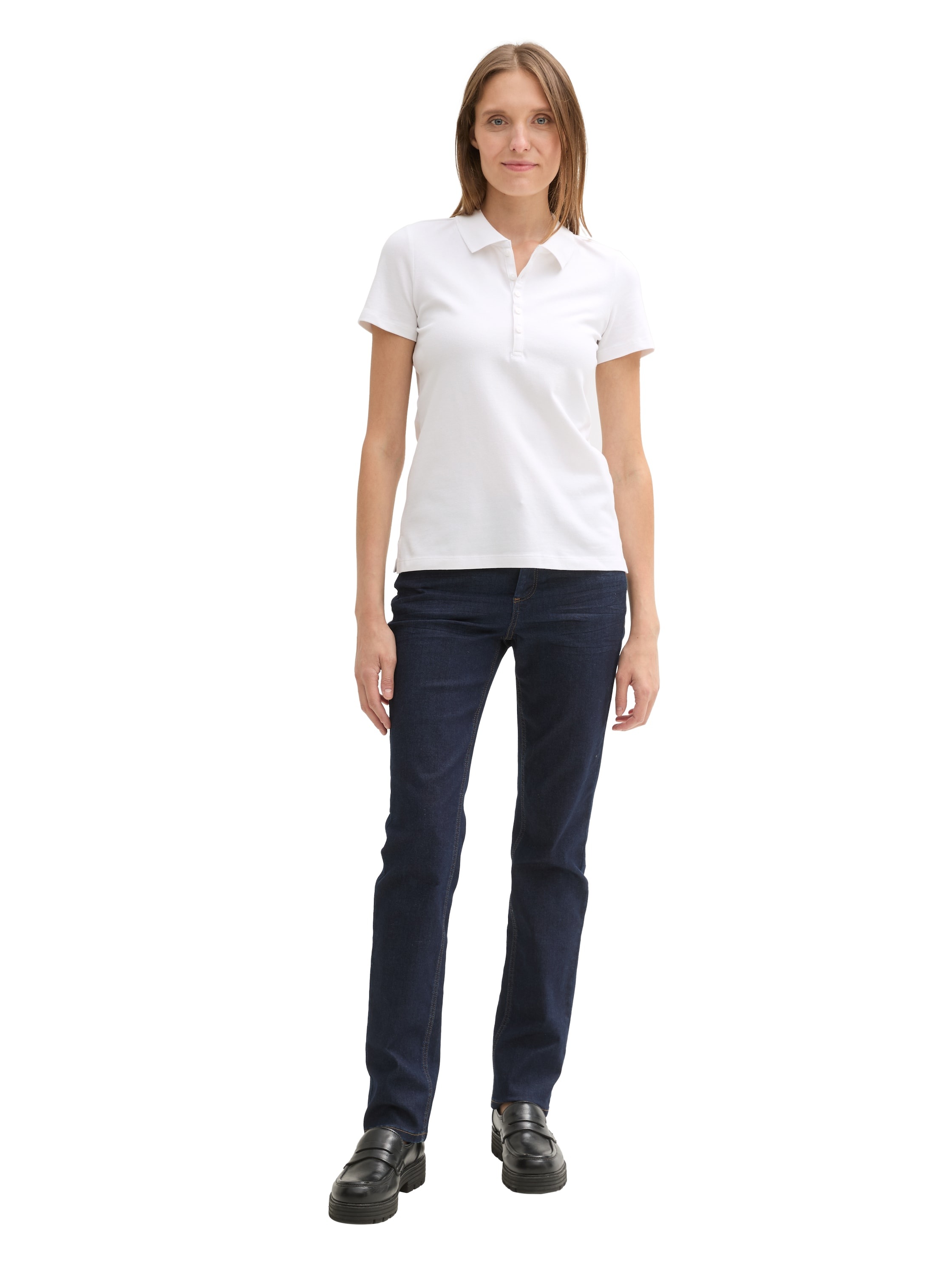 TOM TAILOR Women's Polo Shirt White Size XXL 3
