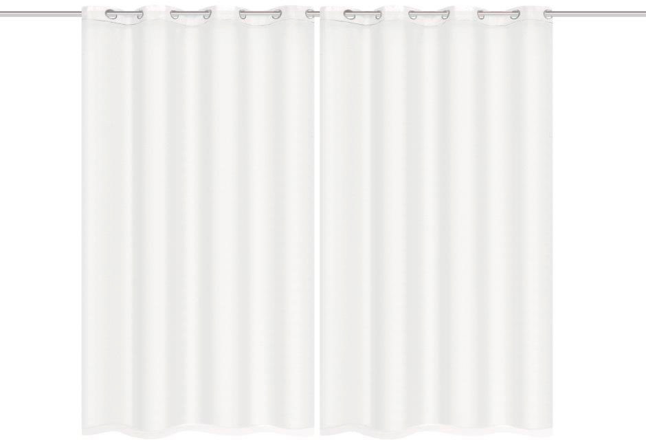 Home Basics Vorhang "DOLLY" Ösen 2 Stk. tlg. 2er Pack Ösenschal DOLLY günstig online kaufen