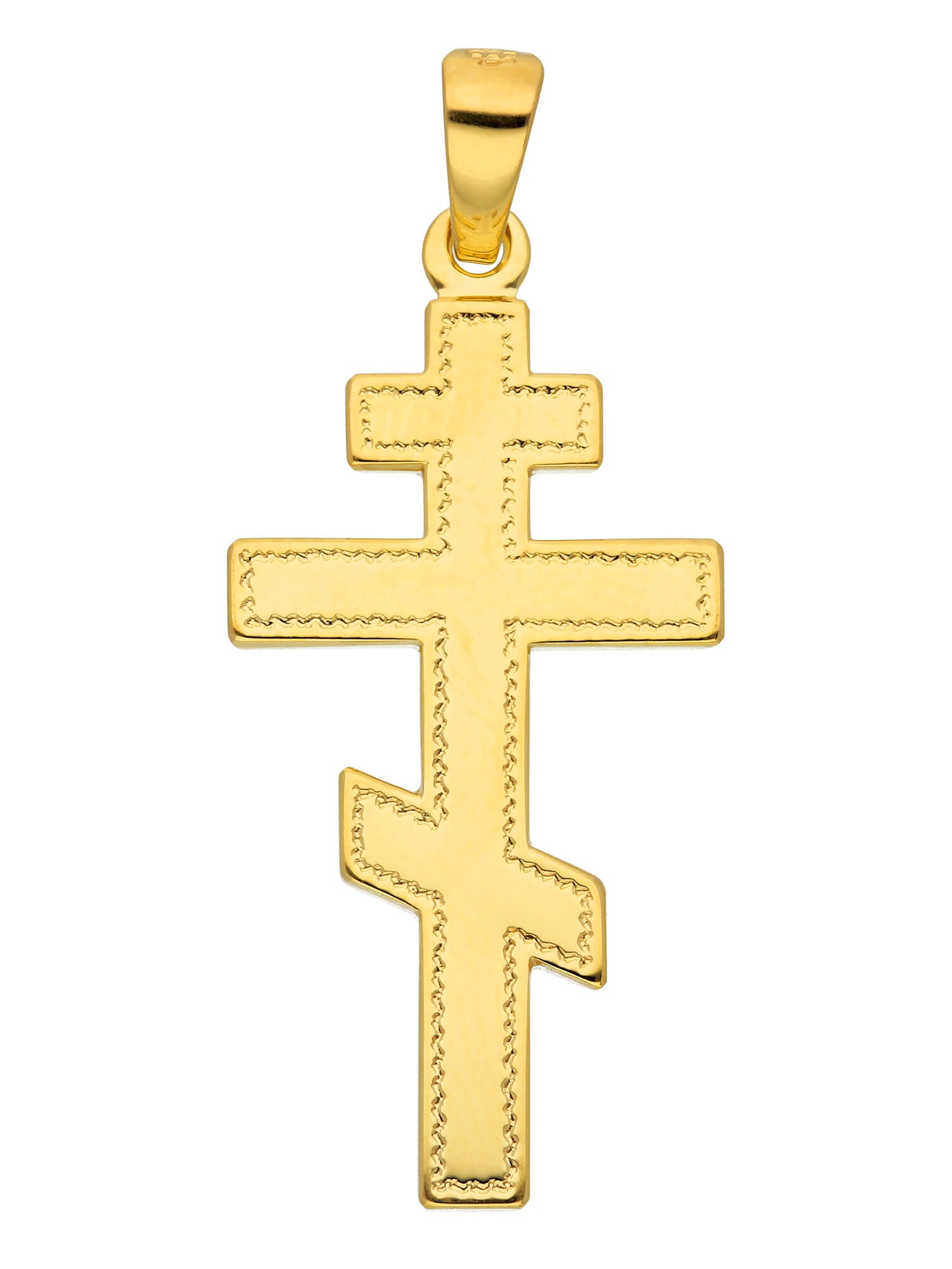 ADELIA ́S Damen Kettenanhänger "Damen Gold Schmuck 585 Gold Kreuz Anhänger", Gold, gold, Gold, Schmuckanhänger, Goldschmuck für Damen & Herren