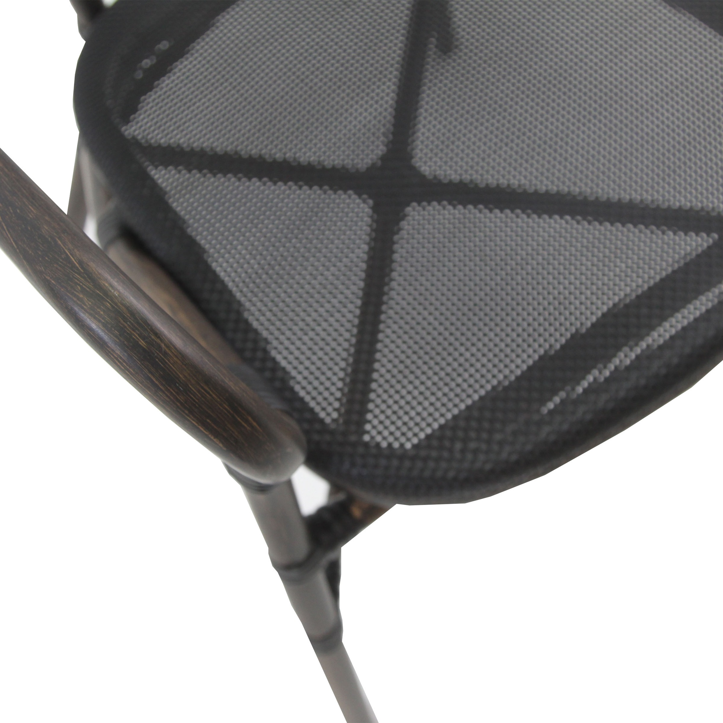 Essentials Bistrostuhl »Tango«, 1 St., Textil – Wenige, schwarz Mesh